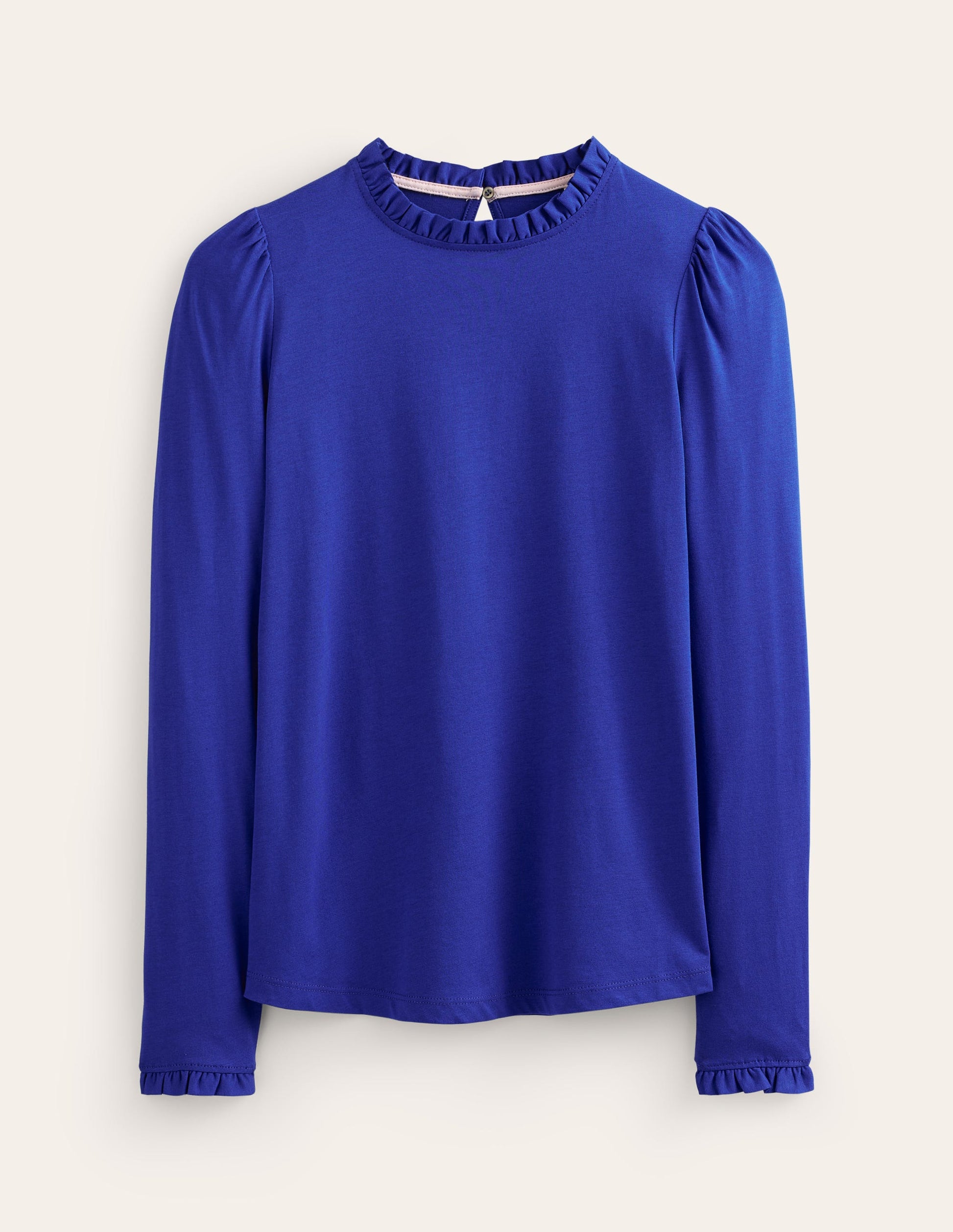 Top volanté ultra-doux-Bleu connecté-5
