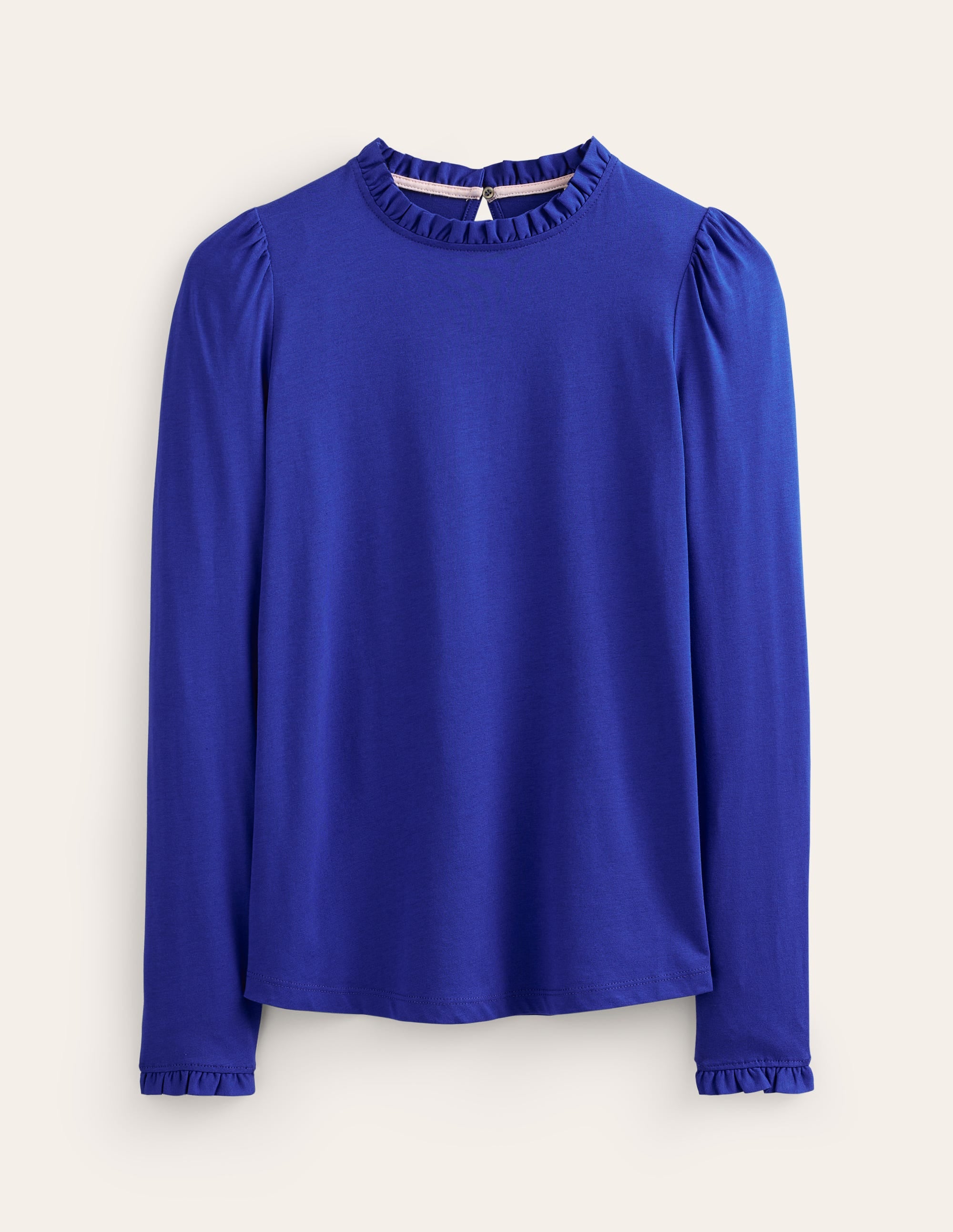 Top volanté ultra-doux-Bleu connecté - Image 5