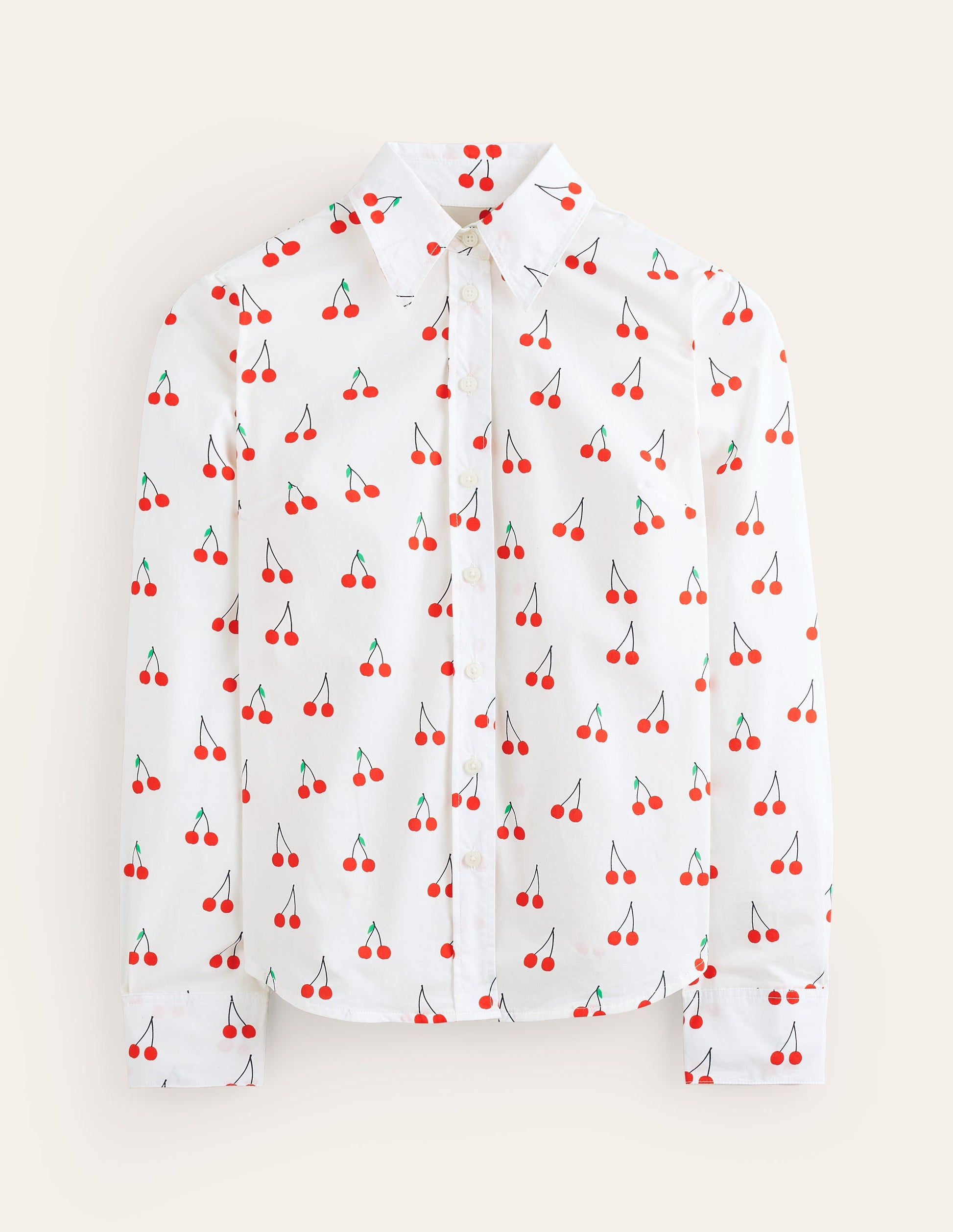 Chemise Sienna en coton-Naturweiß, Kirsche Wein-6