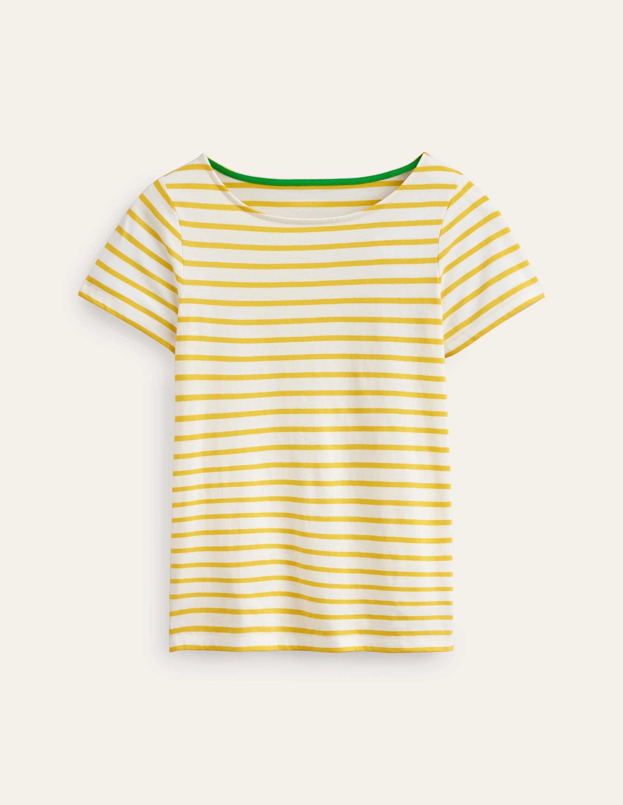 Ella Bretonshirt mit kurzen Ärmeln-Naturweiß, Maracuja - Image 5
