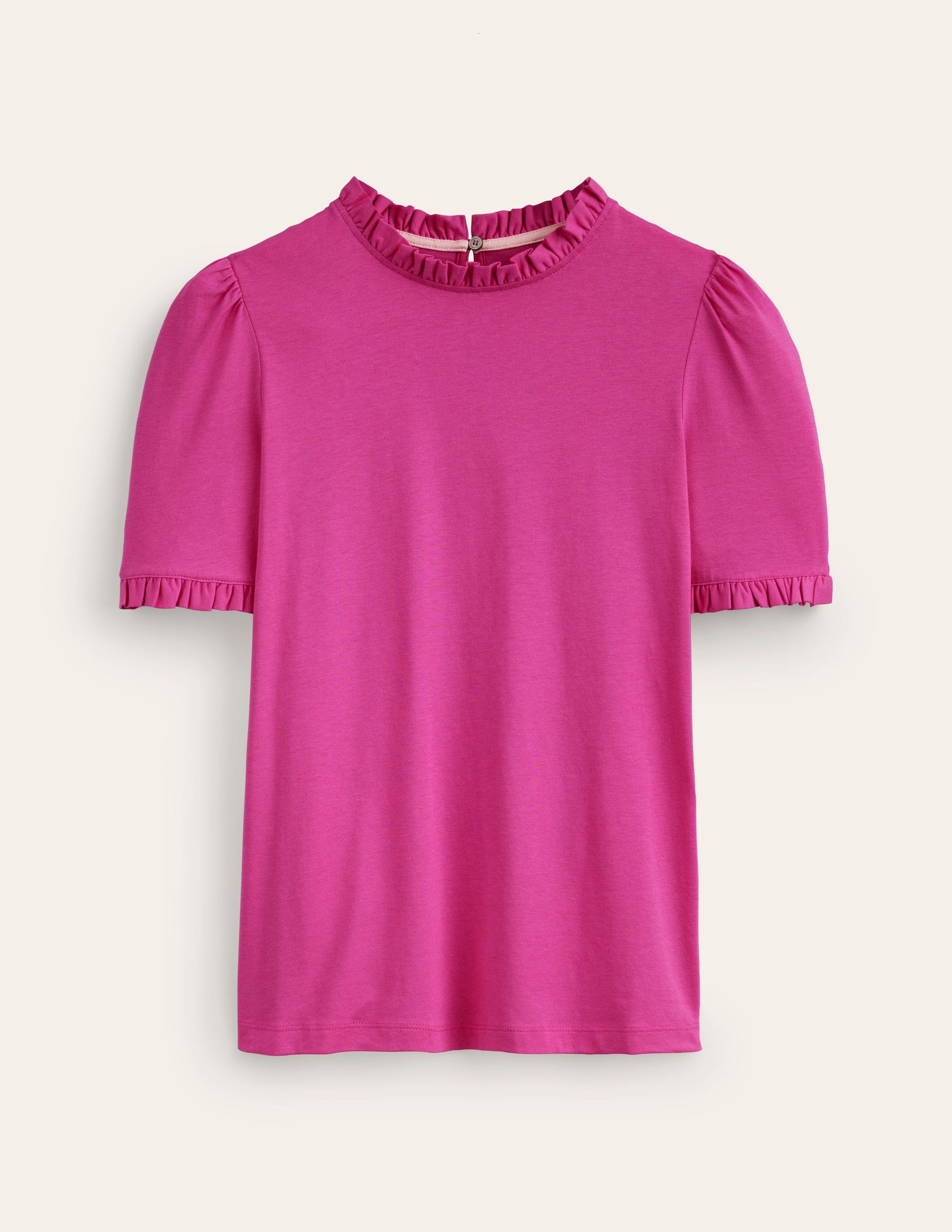 T-shirt volanté ultra-doux-Magenta-5