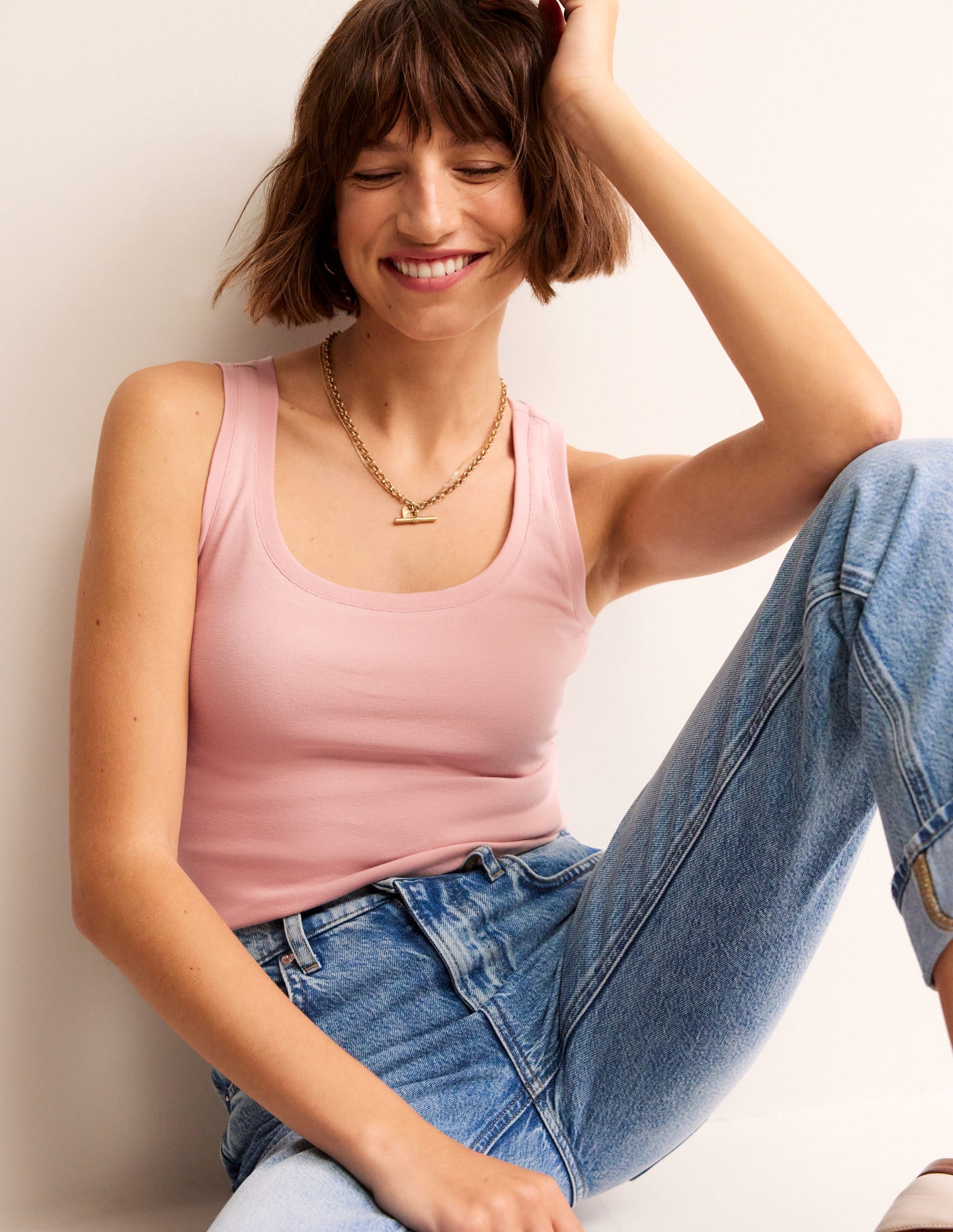 Essential Scoop-Neck Vest-Milkshake-1