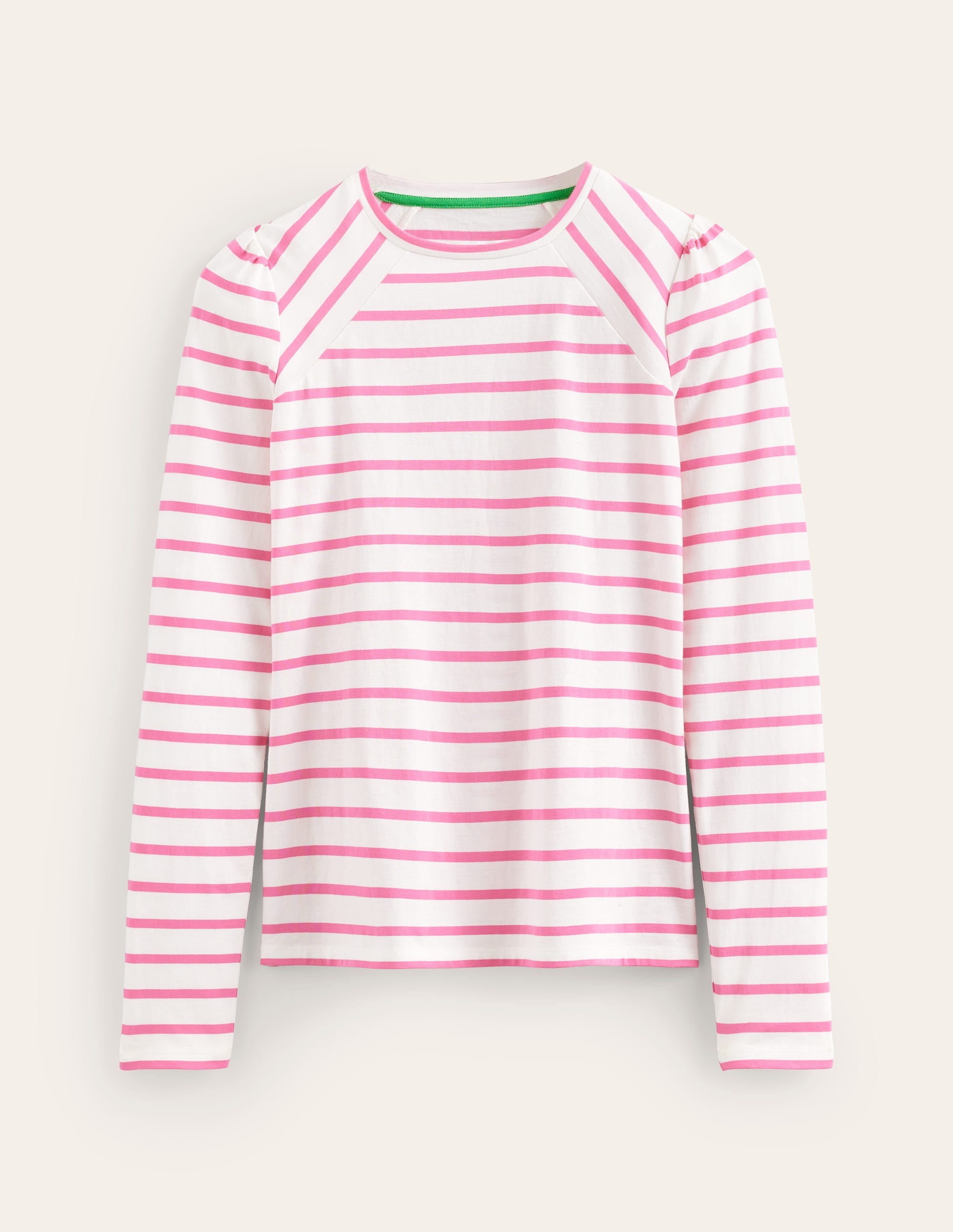 Arabella Gestreiftes T-Shirt-Sangria Sonnenuntergang - Image 5