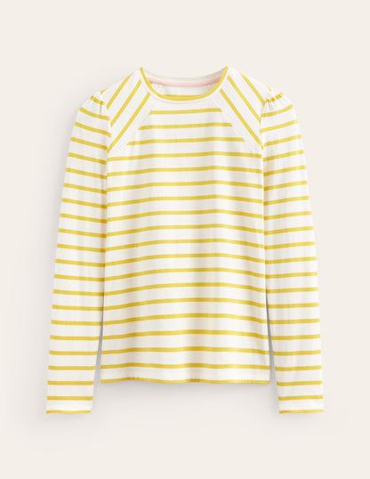 Arabella Gestreiftes T-Shirt-Maracuja-5