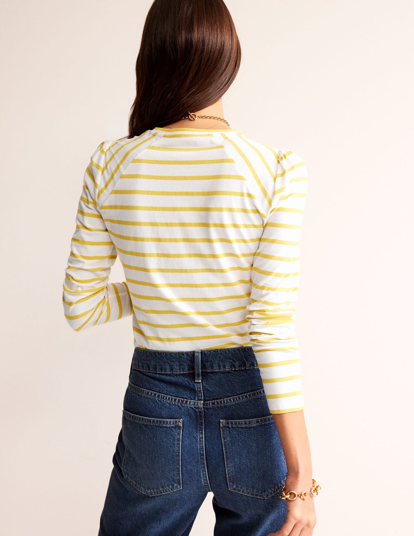 Arabella Gestreiftes T-Shirt-Maracuja