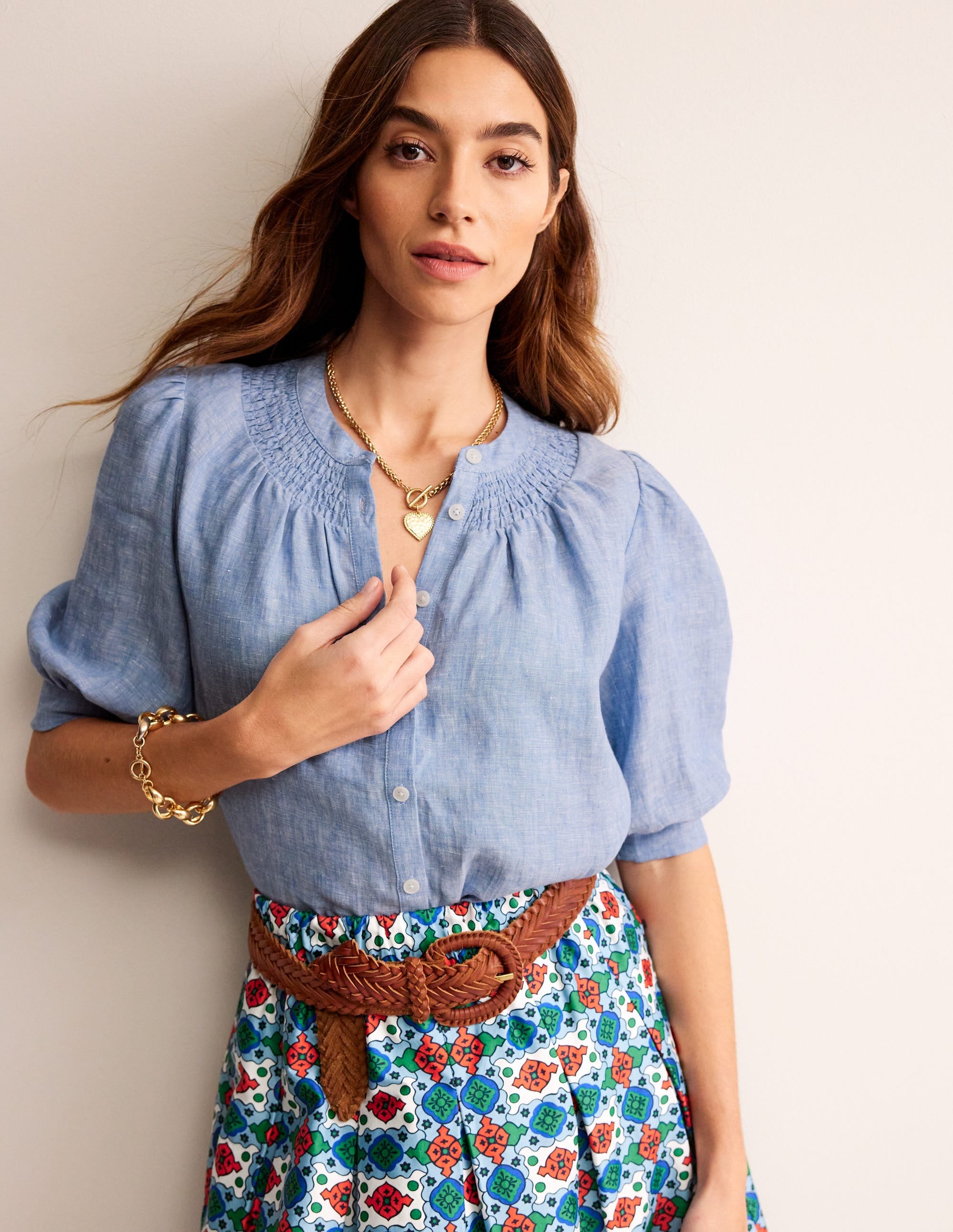 Top Ada en lin-Chambray - Image 1