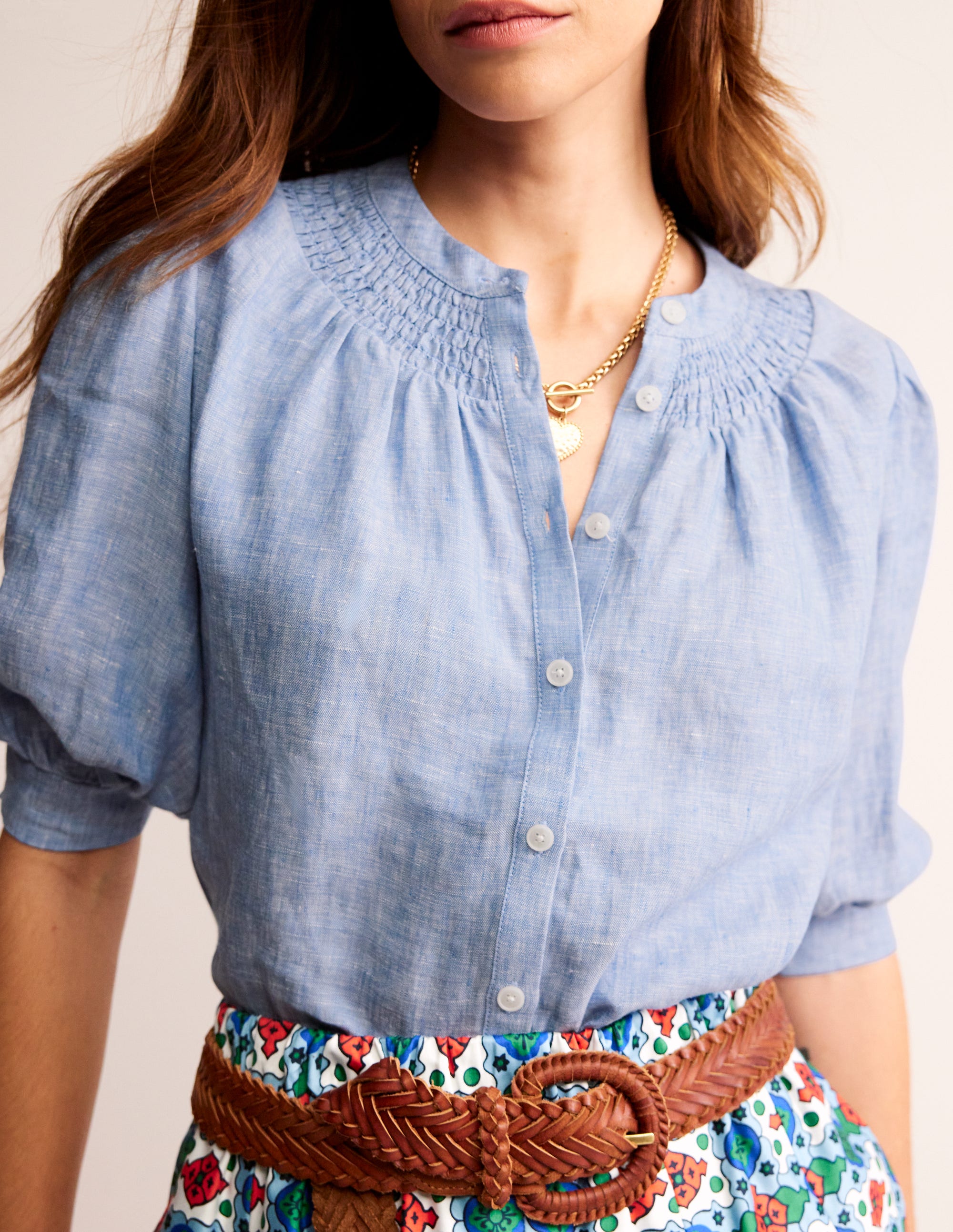 Top Ada en lin-Chambray - Image 2