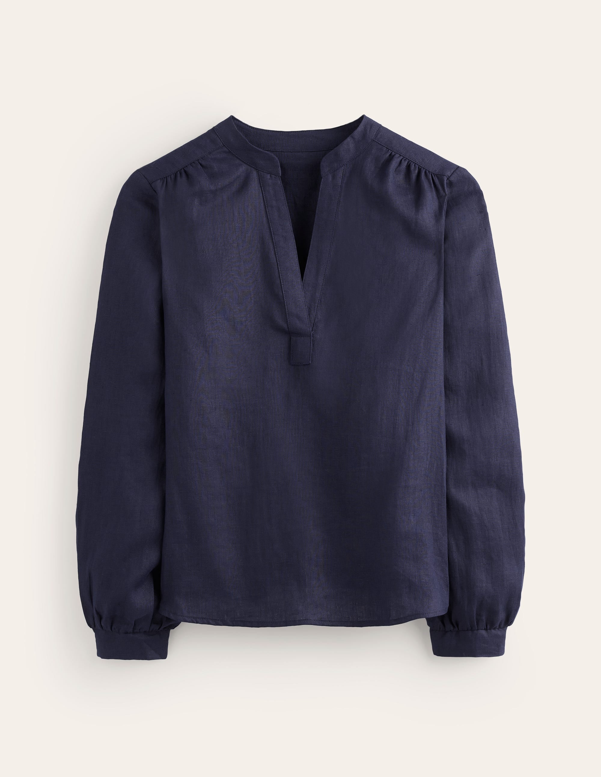 Top Alice en lin-Bleu marine - Image 5