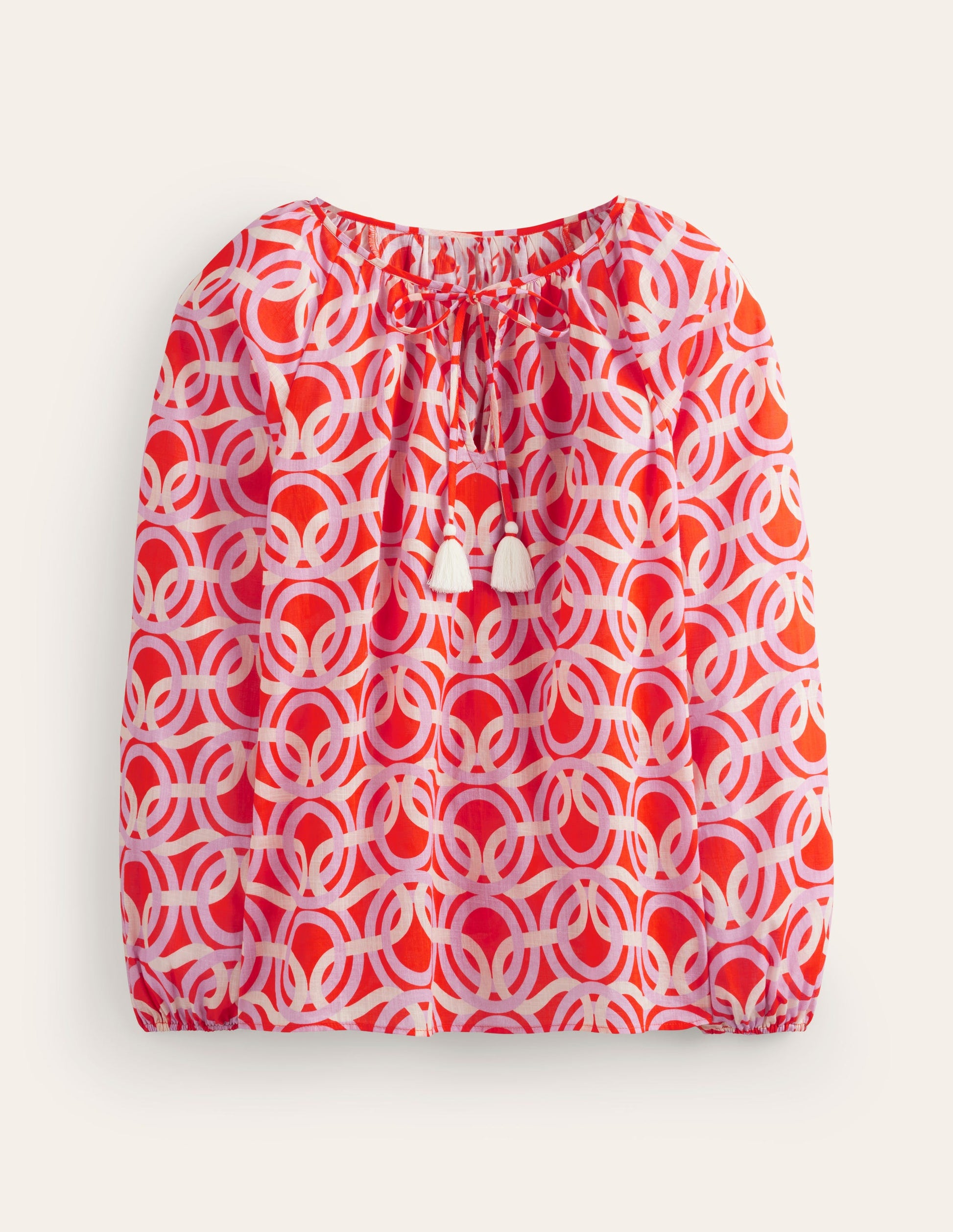 Serena Baumwollbluse-Fiesta, Geo Wirbel-5