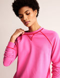 Raglan-Sweatshirt mit Waschung-Sangria Sonnenuntergang