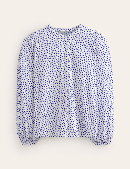 Chemise Marina en jersey-Naturweiß, Abstrakter Punkt-6