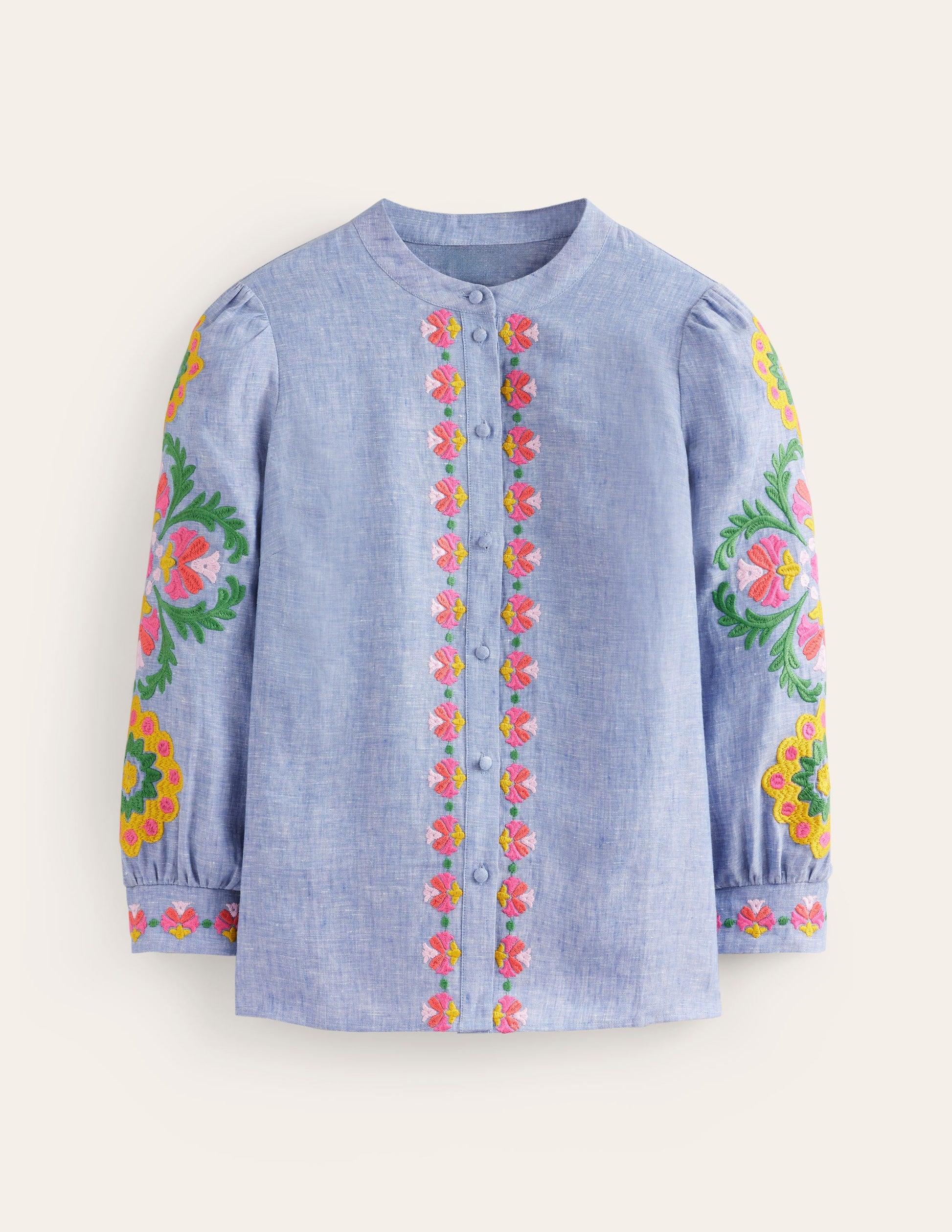 Ava Oberteil mit Stickerei-Faux-Uni-5