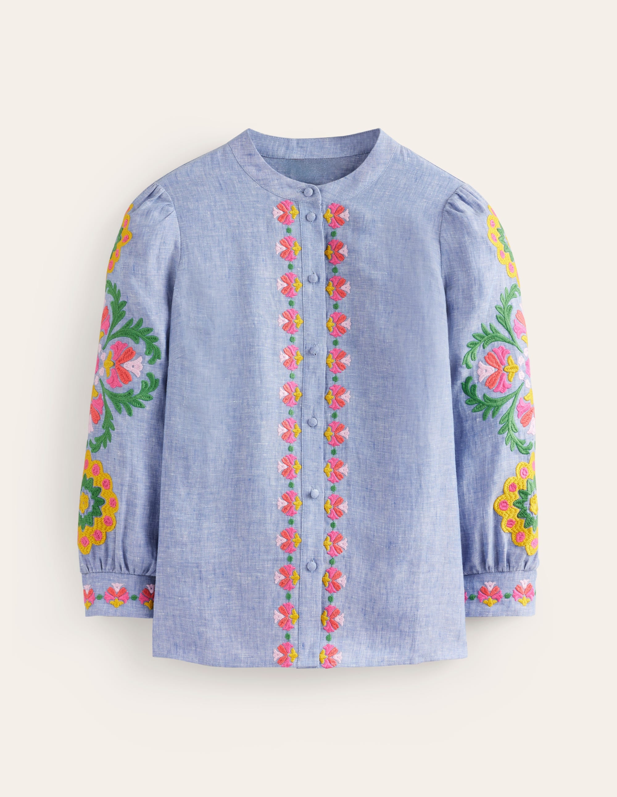 Top Ava brodé-Chambray - Image 5
