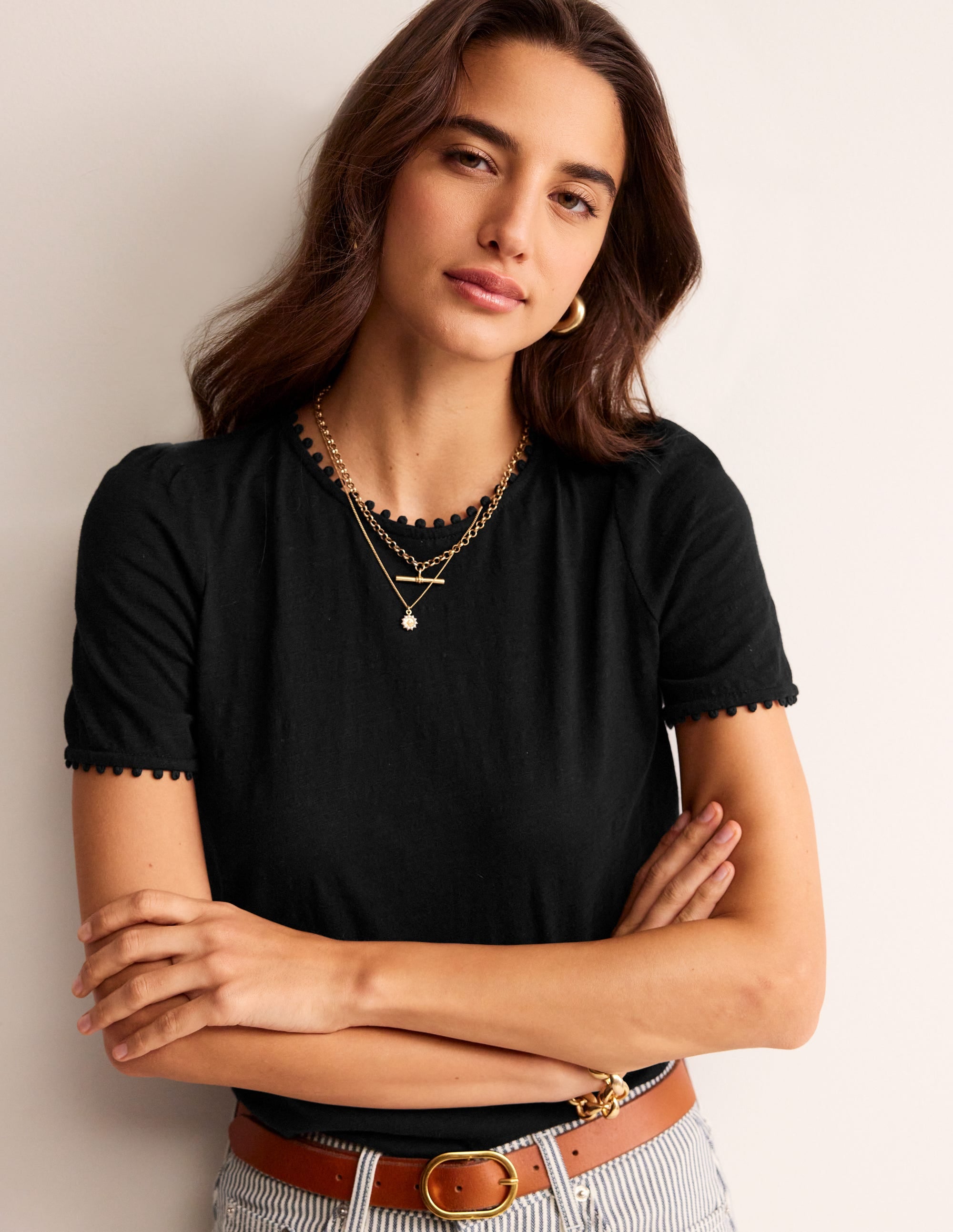 T-shirt Ali en jersey-Noir - Image 1
