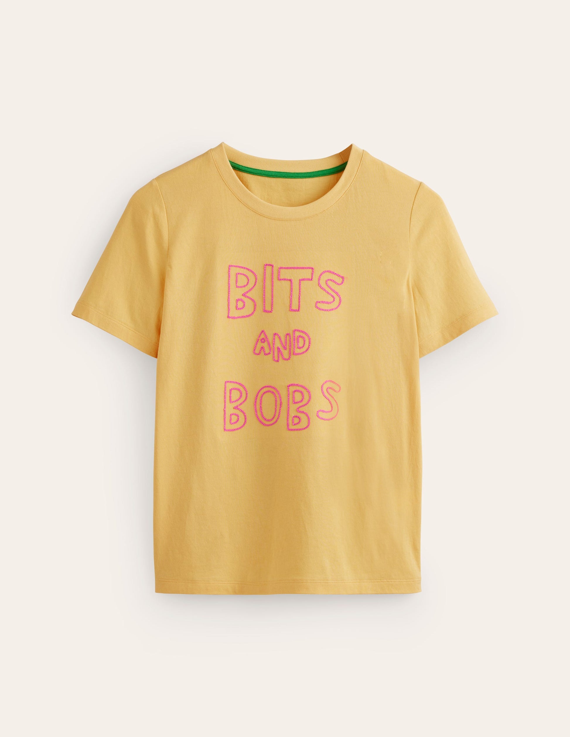 Rosa Embroidered T-Shirt-Dusky Citron, Bits and Bobs-5