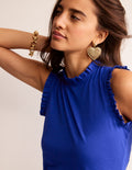 Supersoft Frill Detail Vest-Surf The Web
