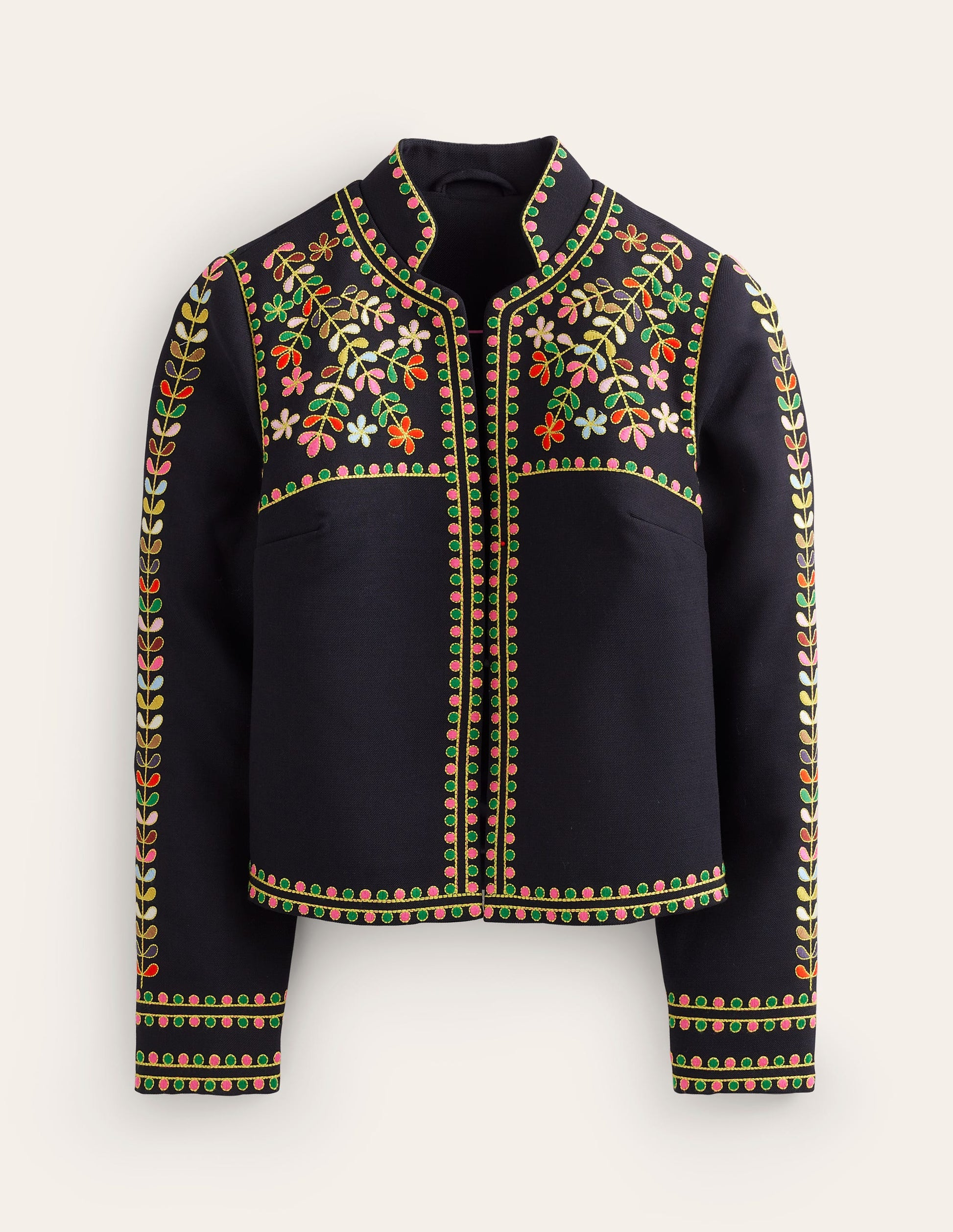 Embroidered Icon Jacket-Navy-11
