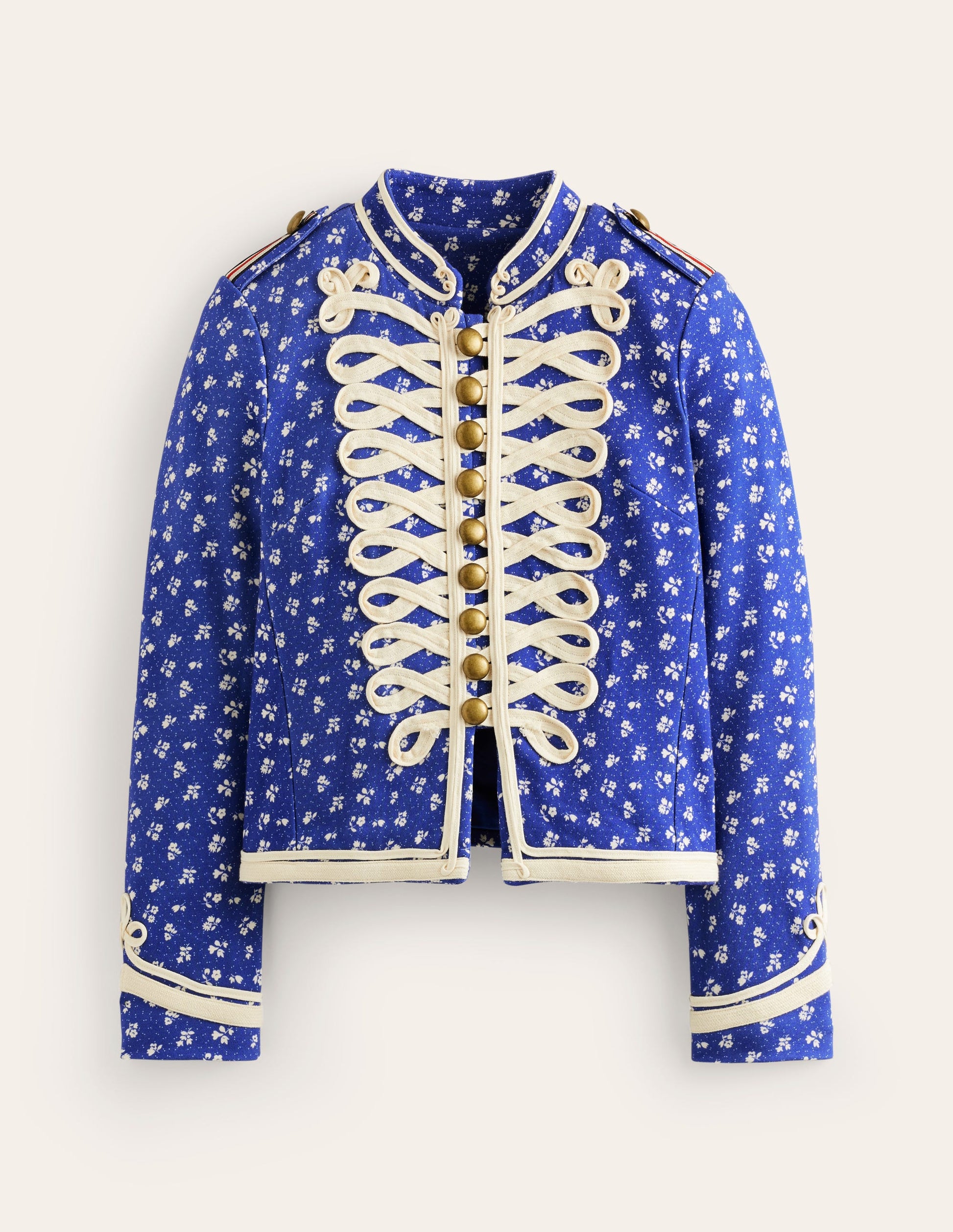 Militärjacke aus Jersey-Blau-7