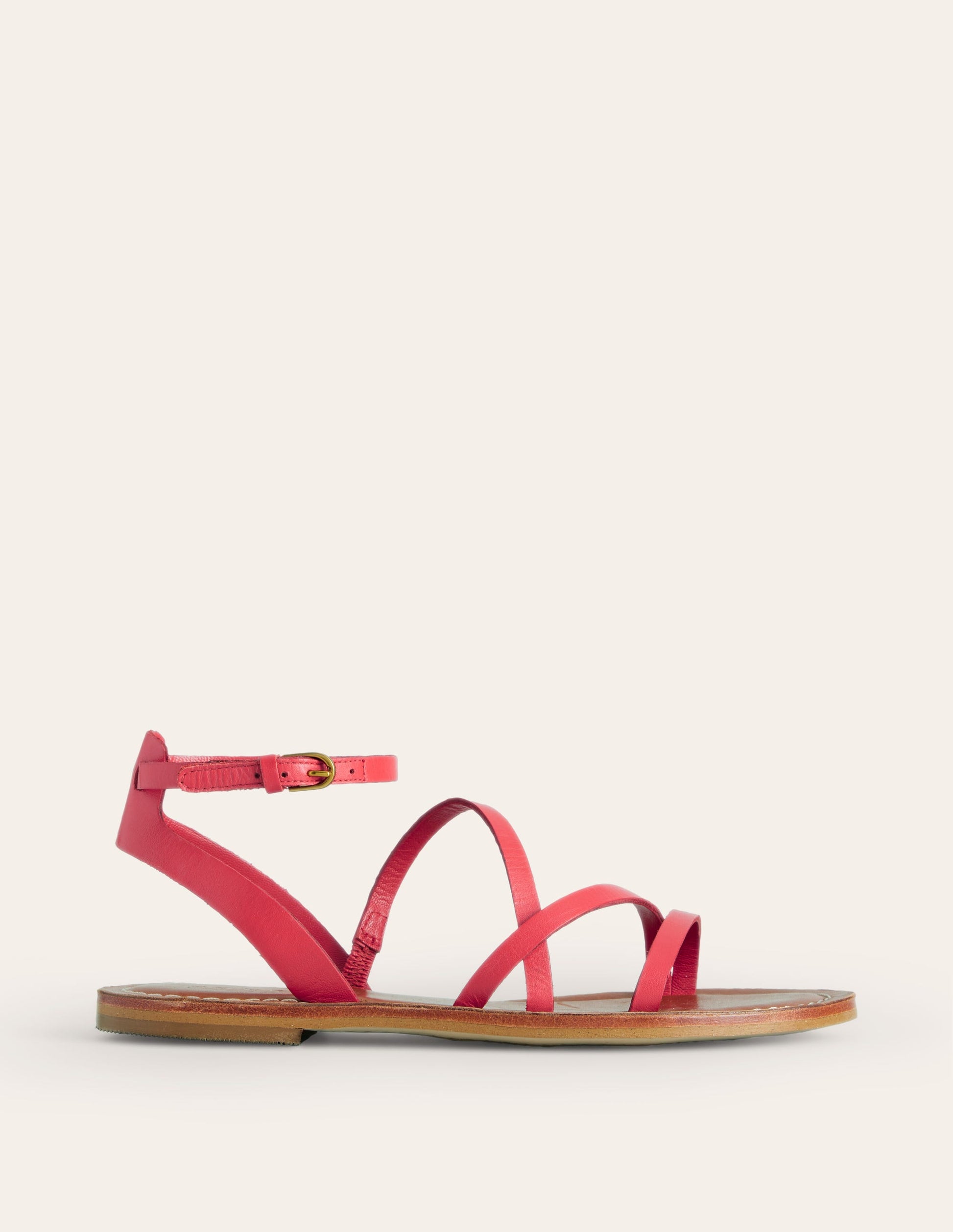 Flache Sandalen für jeden Tag-Signalrot-2