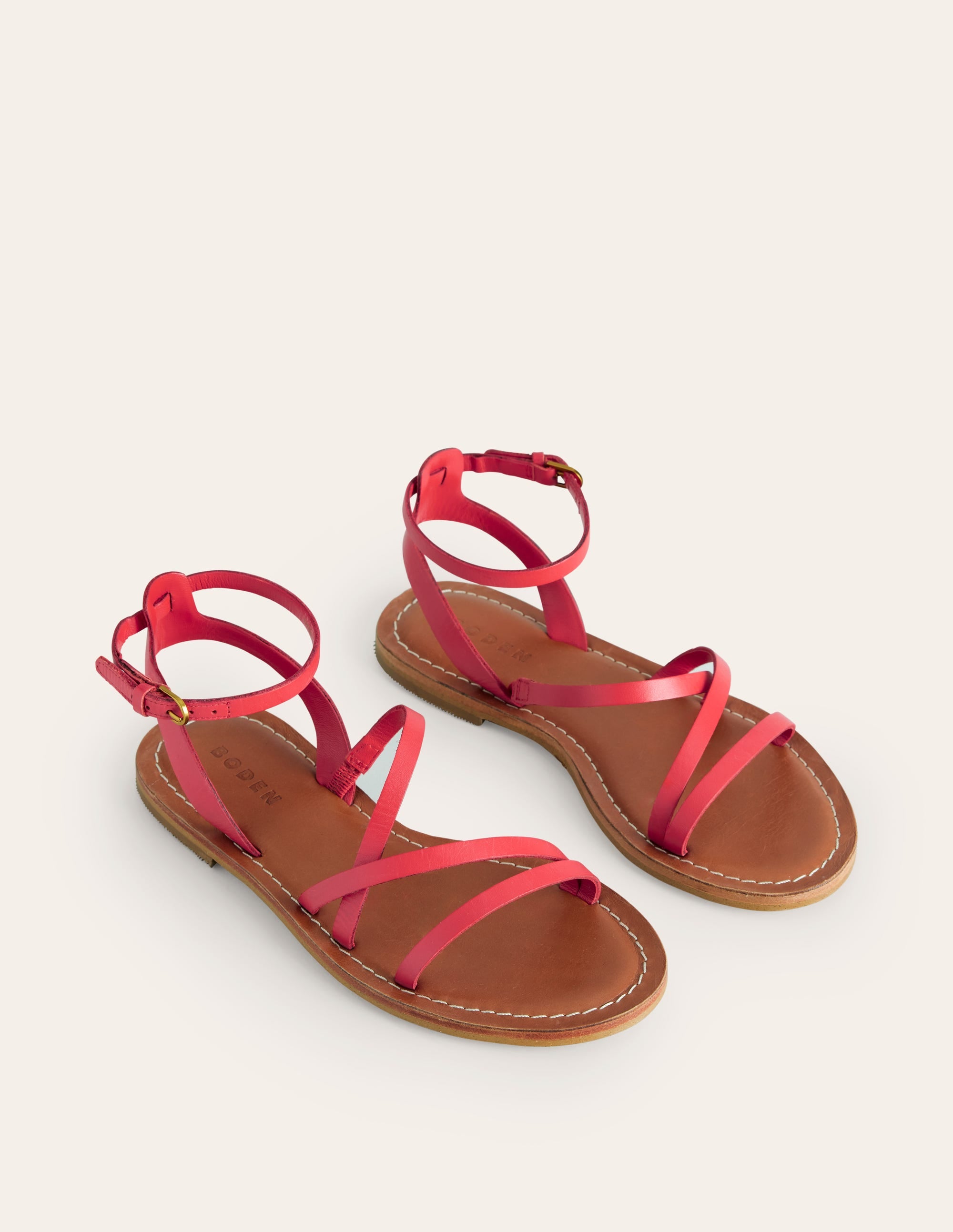 Flache Sandalen für jeden Tag-Signalrot - Image 3