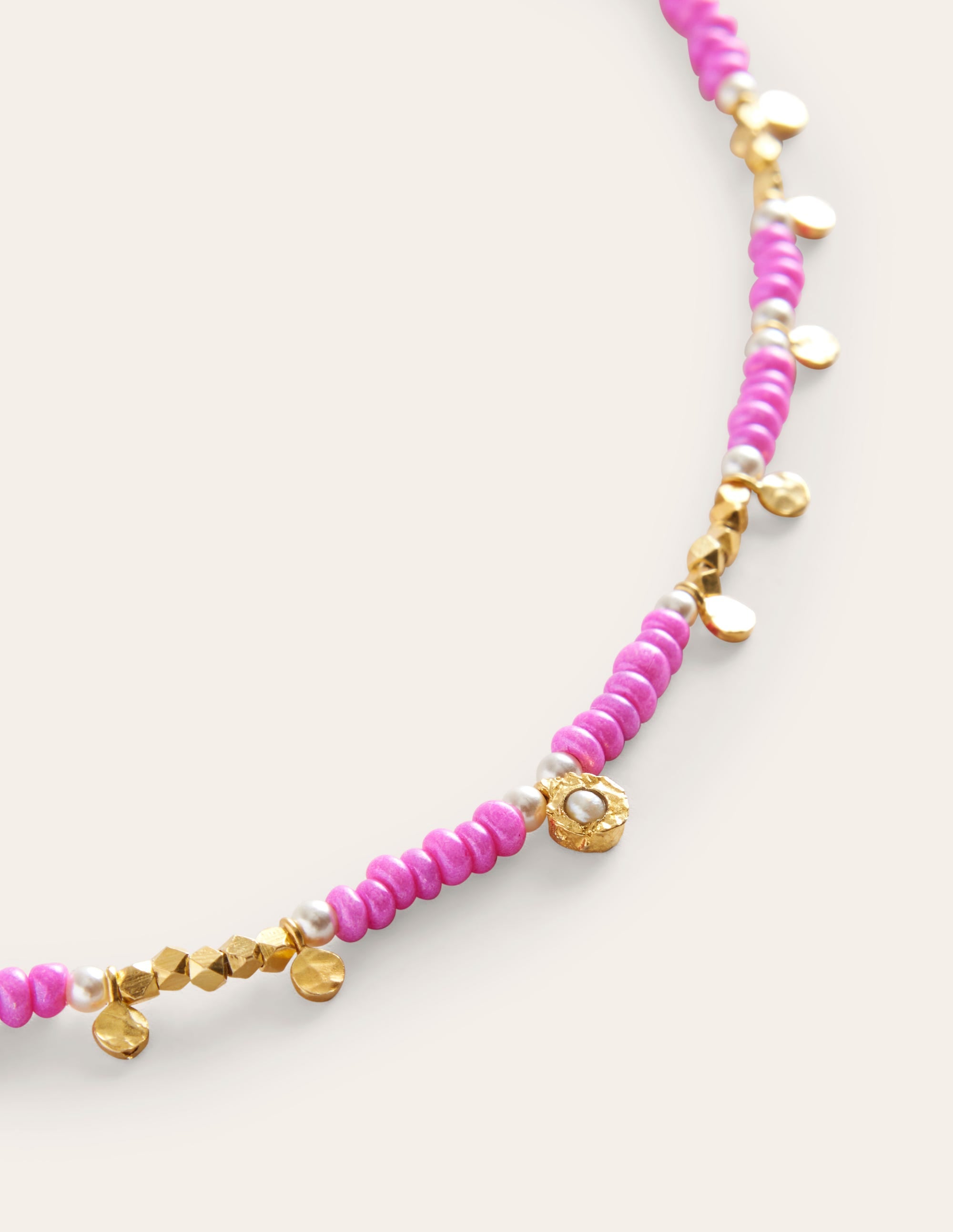 Halskette mit Perlen-Pink - Image 3