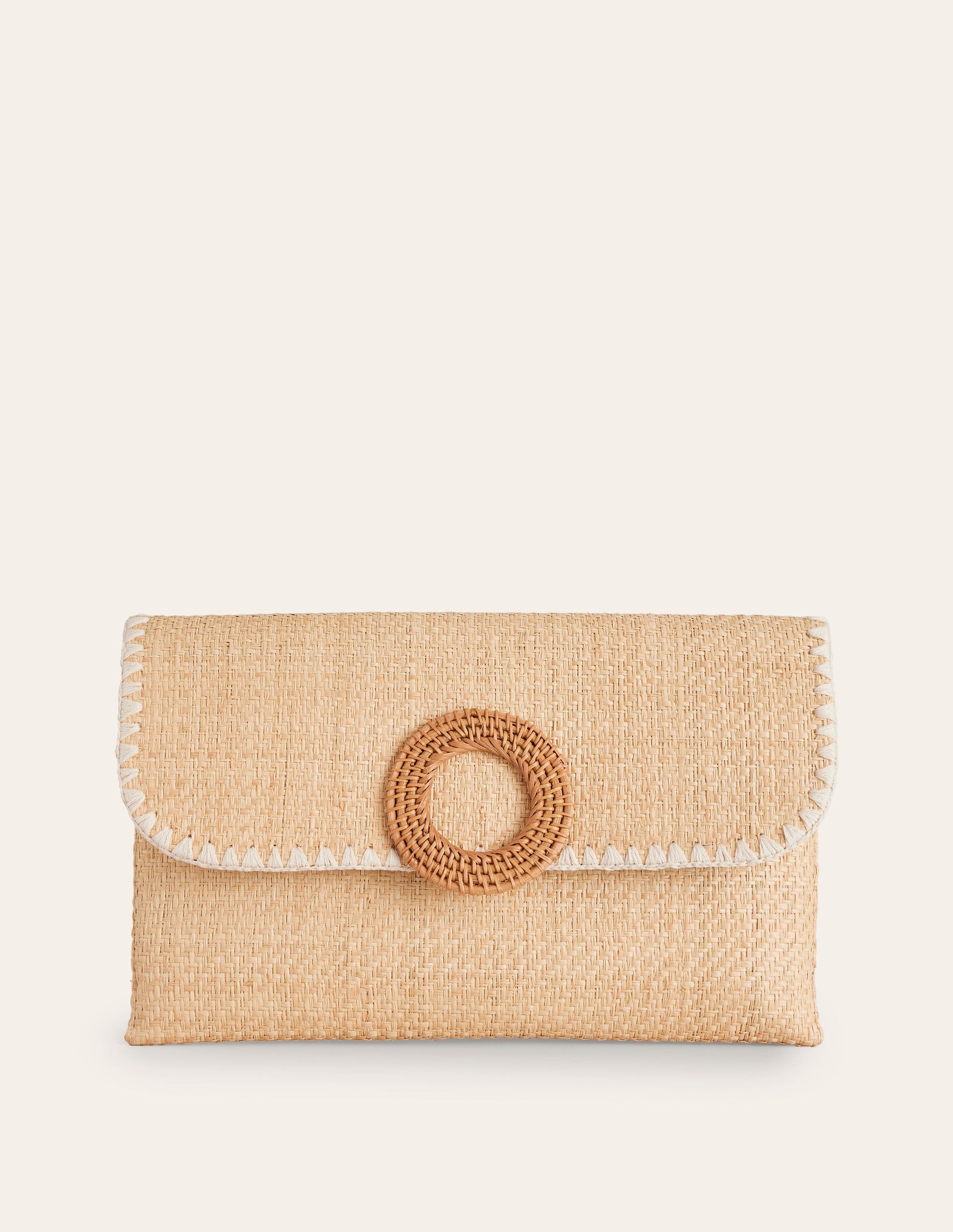 Clutch aus Bast-Ecru-2
