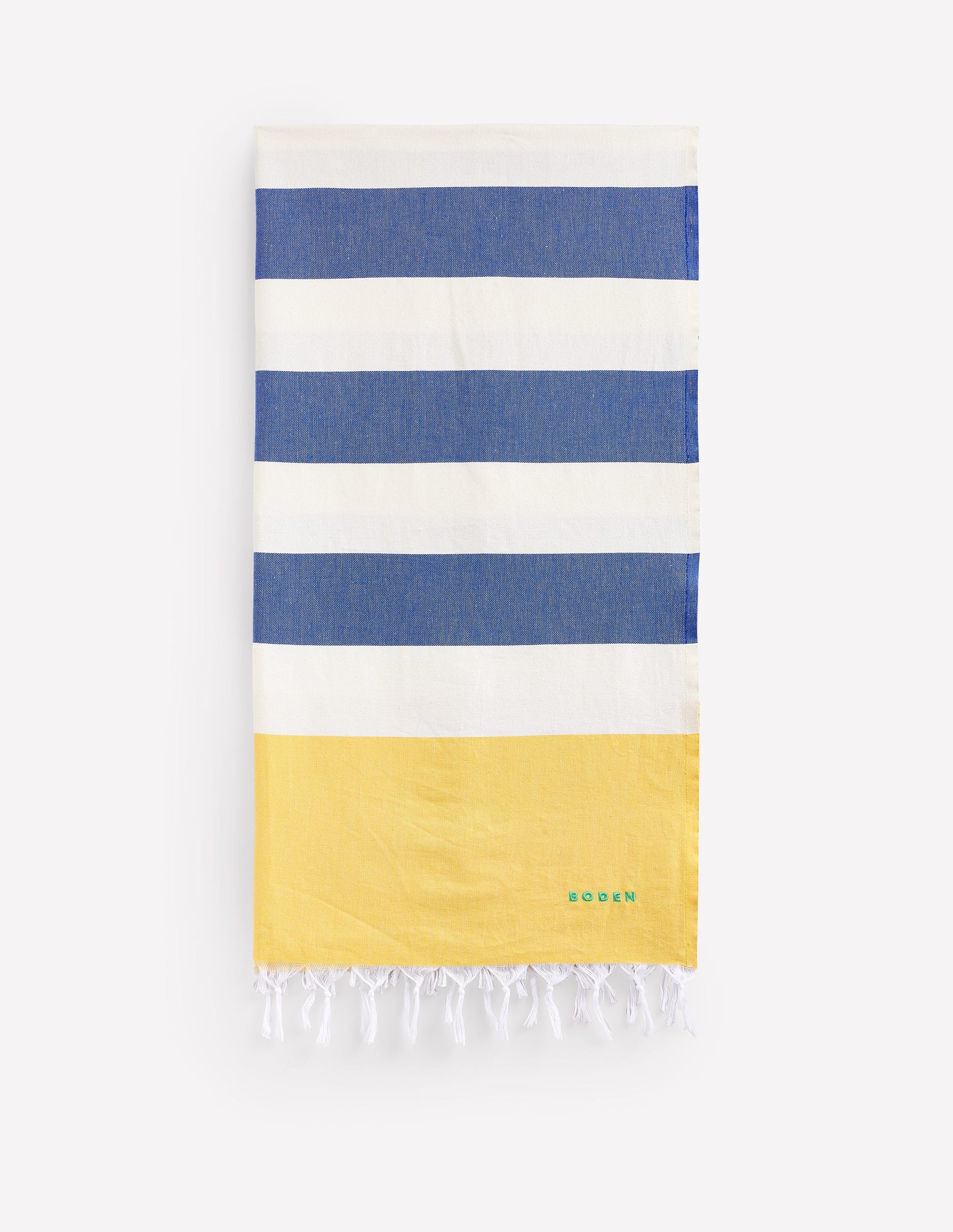 Hammam-Handtuch-Mimosengelb und Hellblau-1