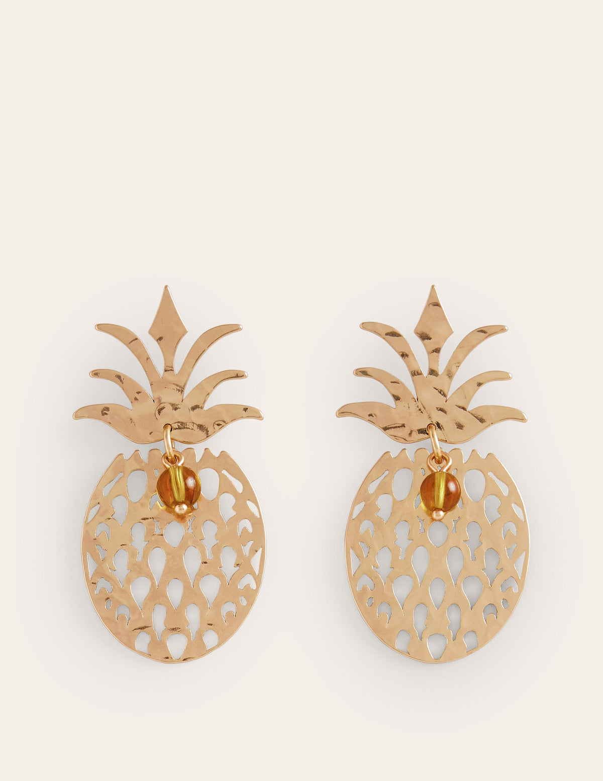 Metall-Ohrringe mit Cut-out-Ananas - Image 2