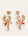 Metall-Ohrringe mit Cut-out-Hummer