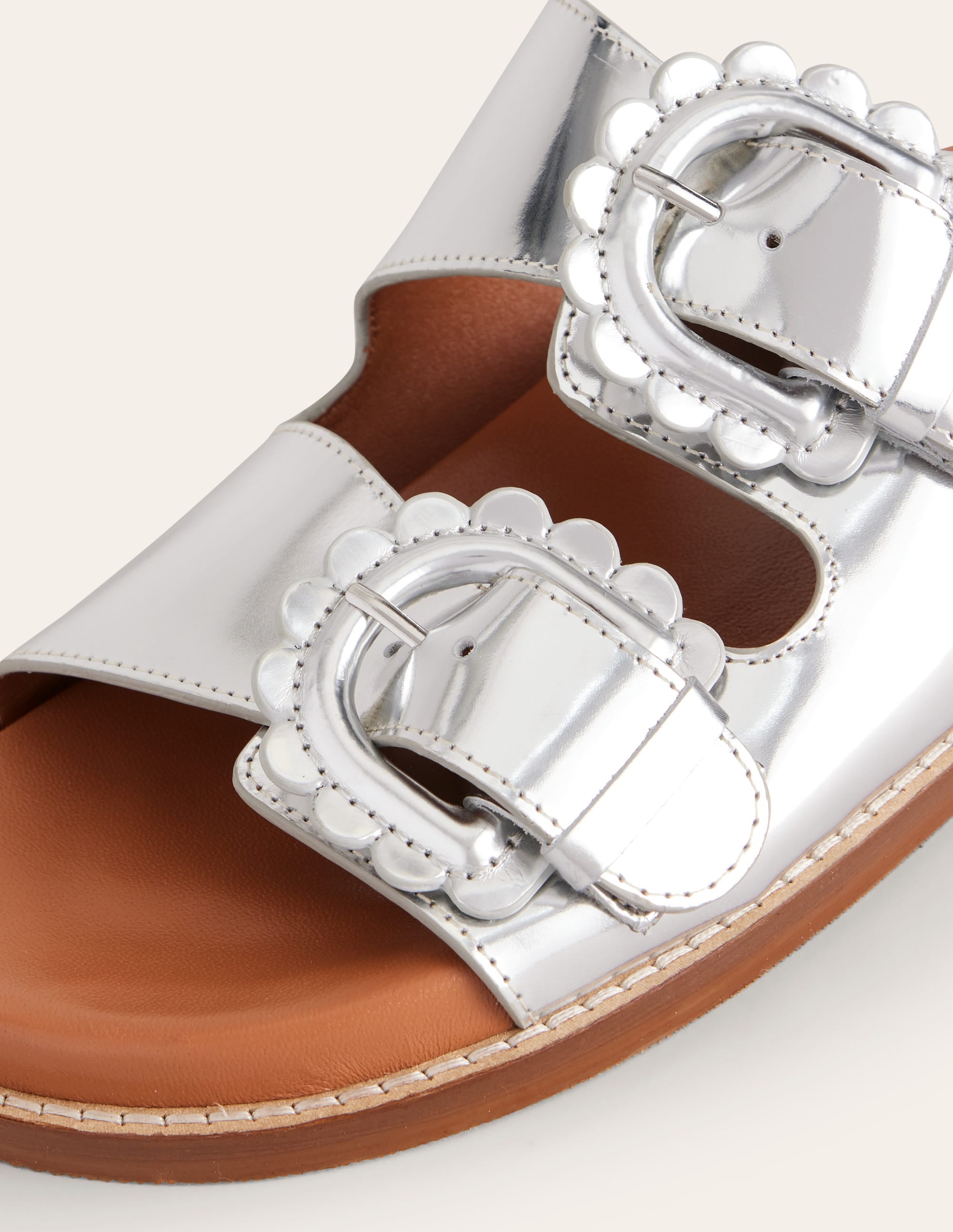 Claquettes à double boucle-Argenté - Image 4
