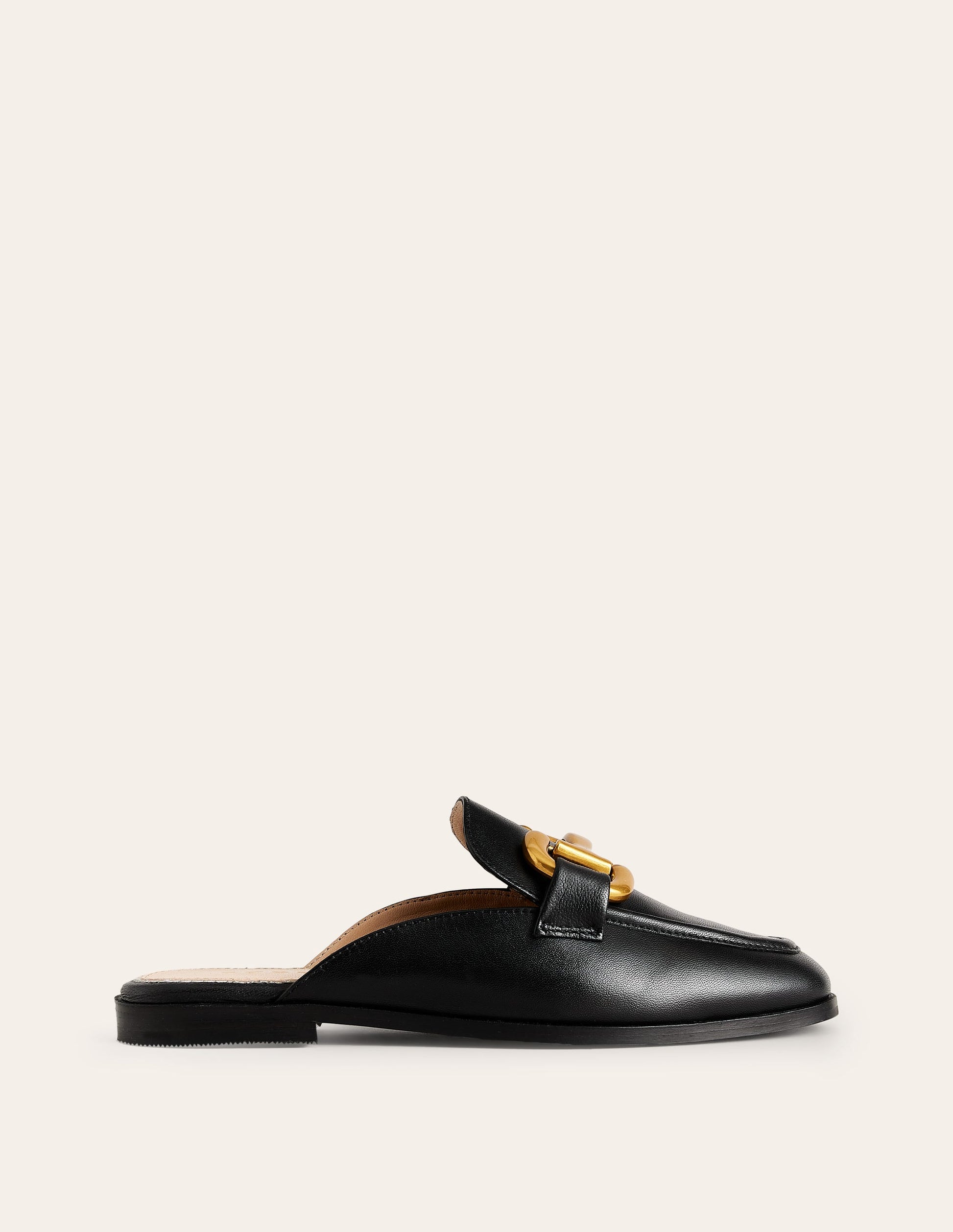 Iris Pantoletten-Loafer mit Trensendetail-Schwarz-3