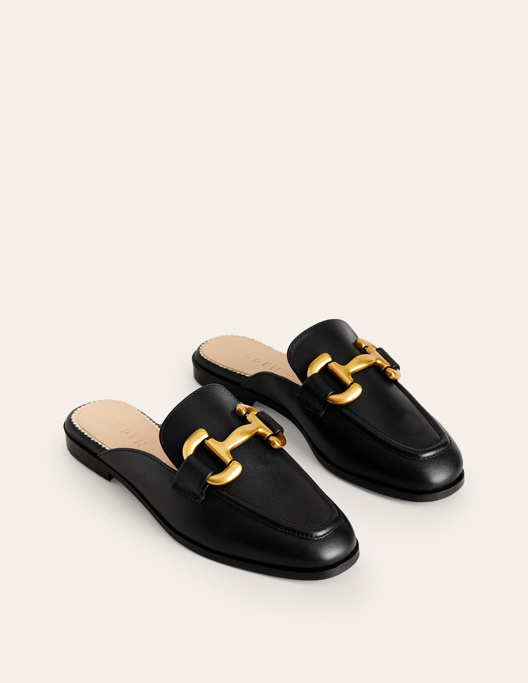 Iris Pantoletten-Loafer mit Trensendetail-Schwarz - Image 4