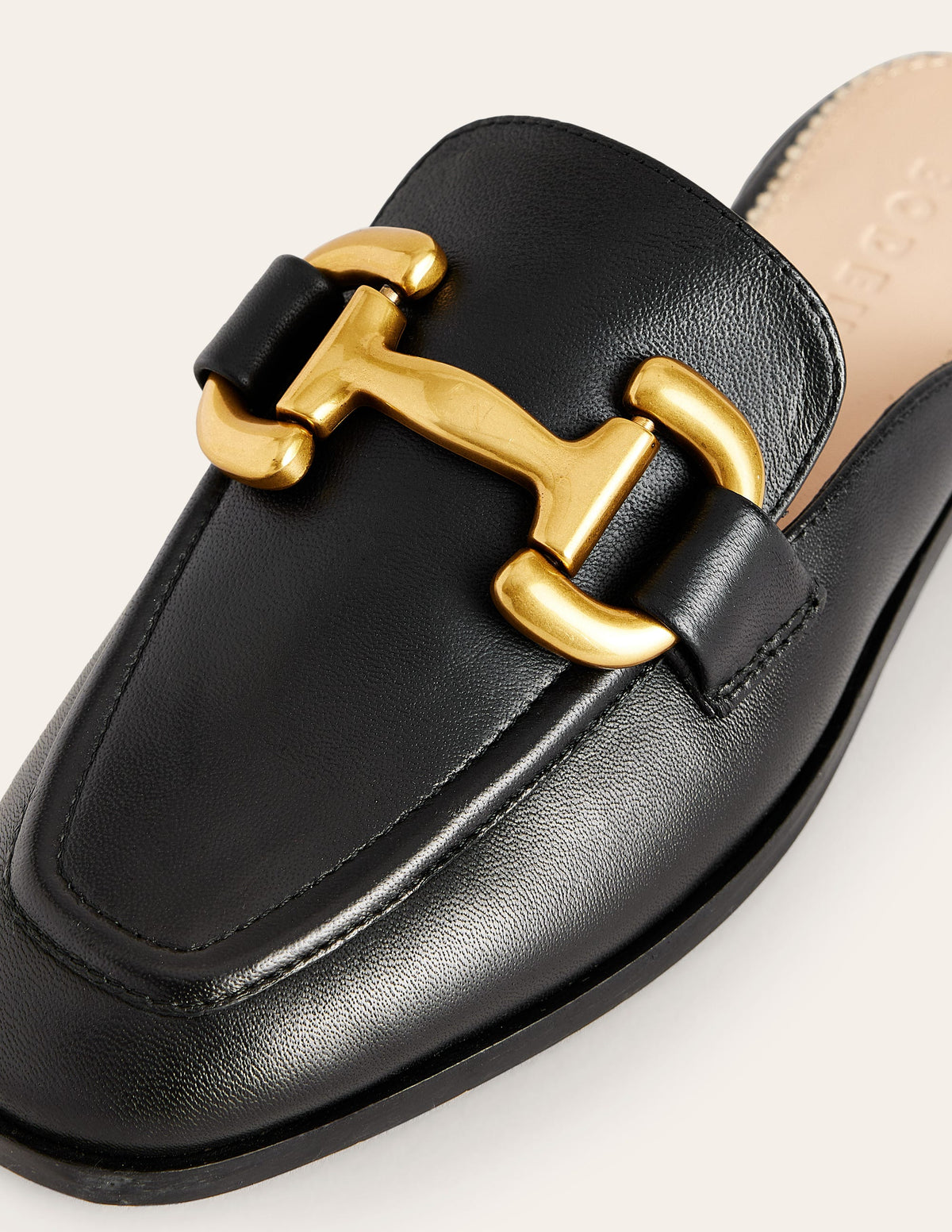Iris Pantoletten-Loafer mit Trensendetail-Schwarz-5