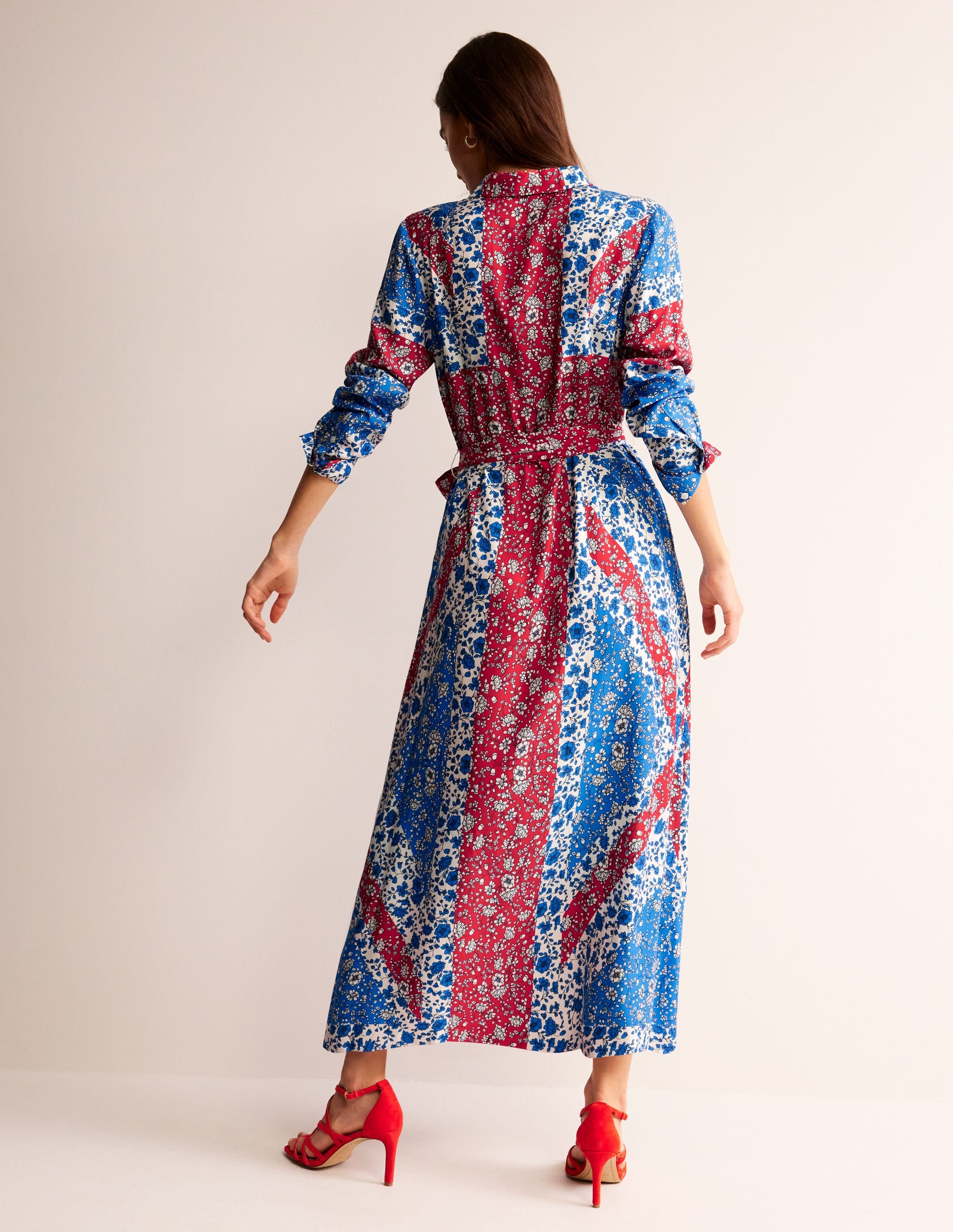 Claudia Maxi-Hemdblusenkleid-Indigofink, Union Jack - Image 3