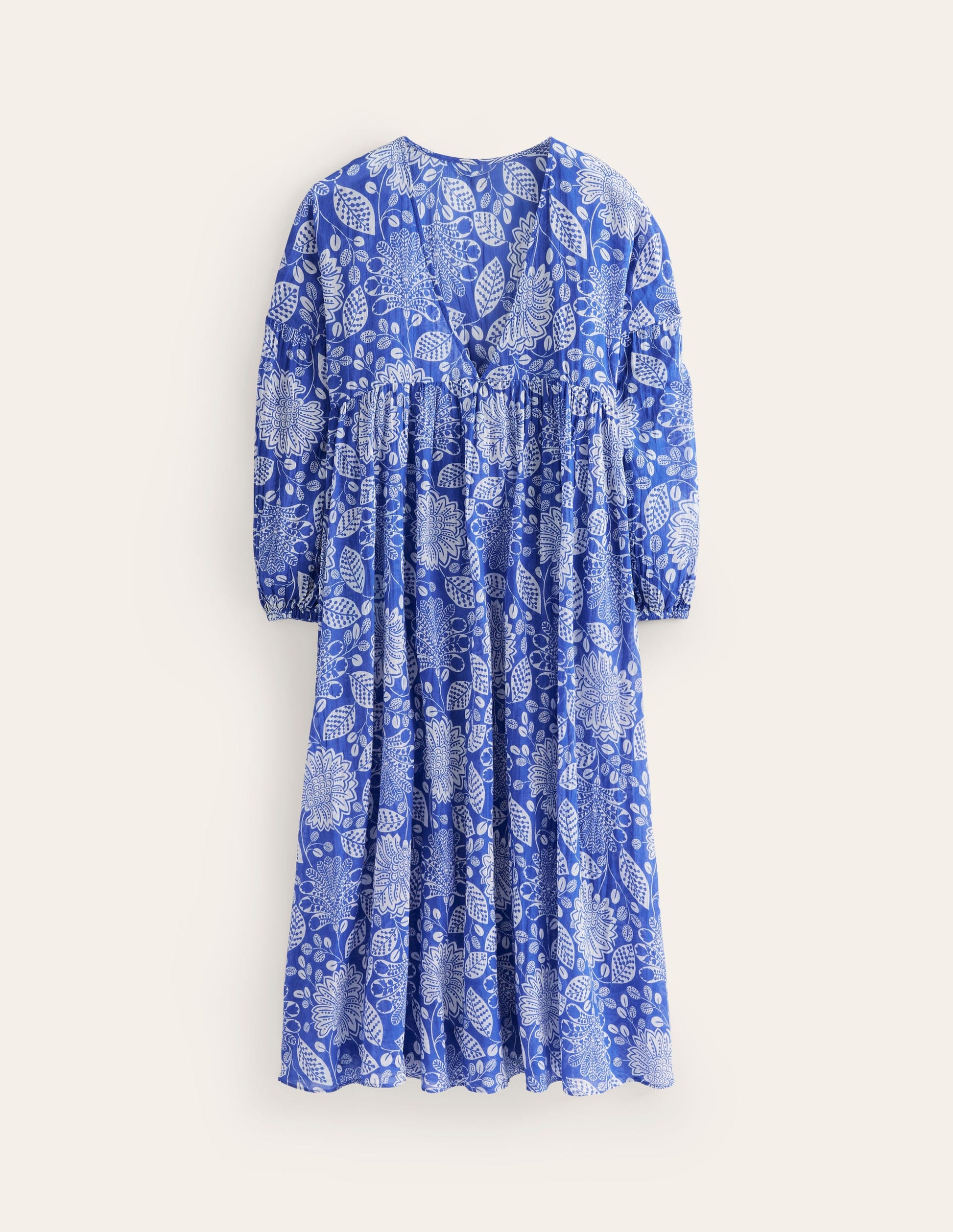 Sarah Maxi-Kaftankleid-Surf The Web, Gardenia Swirl-5