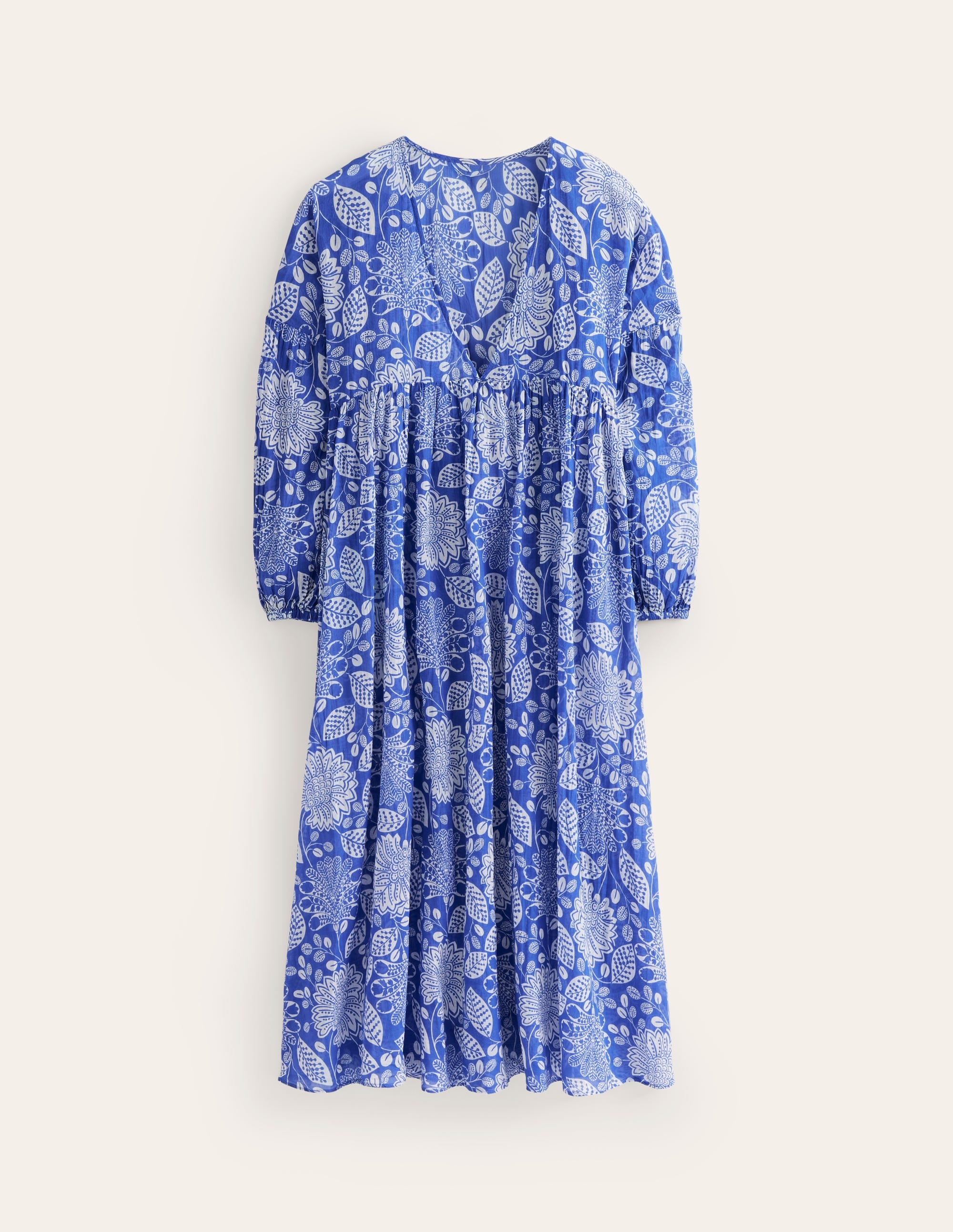 Sarah Maxi-Kaftankleid-Surf The Web, Gardenia Swirl - Image 5