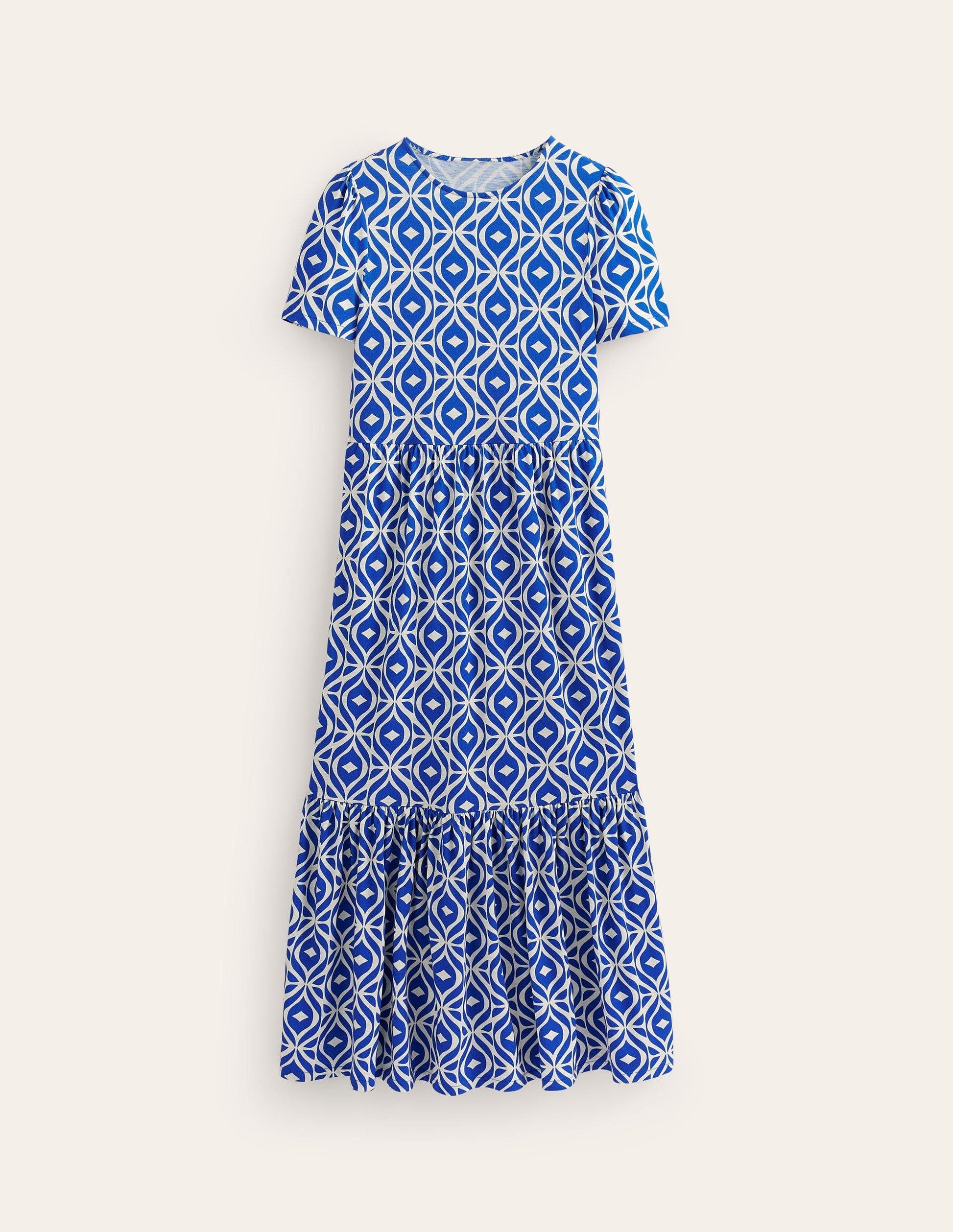 Emma Gestuftes Jersey-Midikleid-Surf the Web, Diamond Wave-6