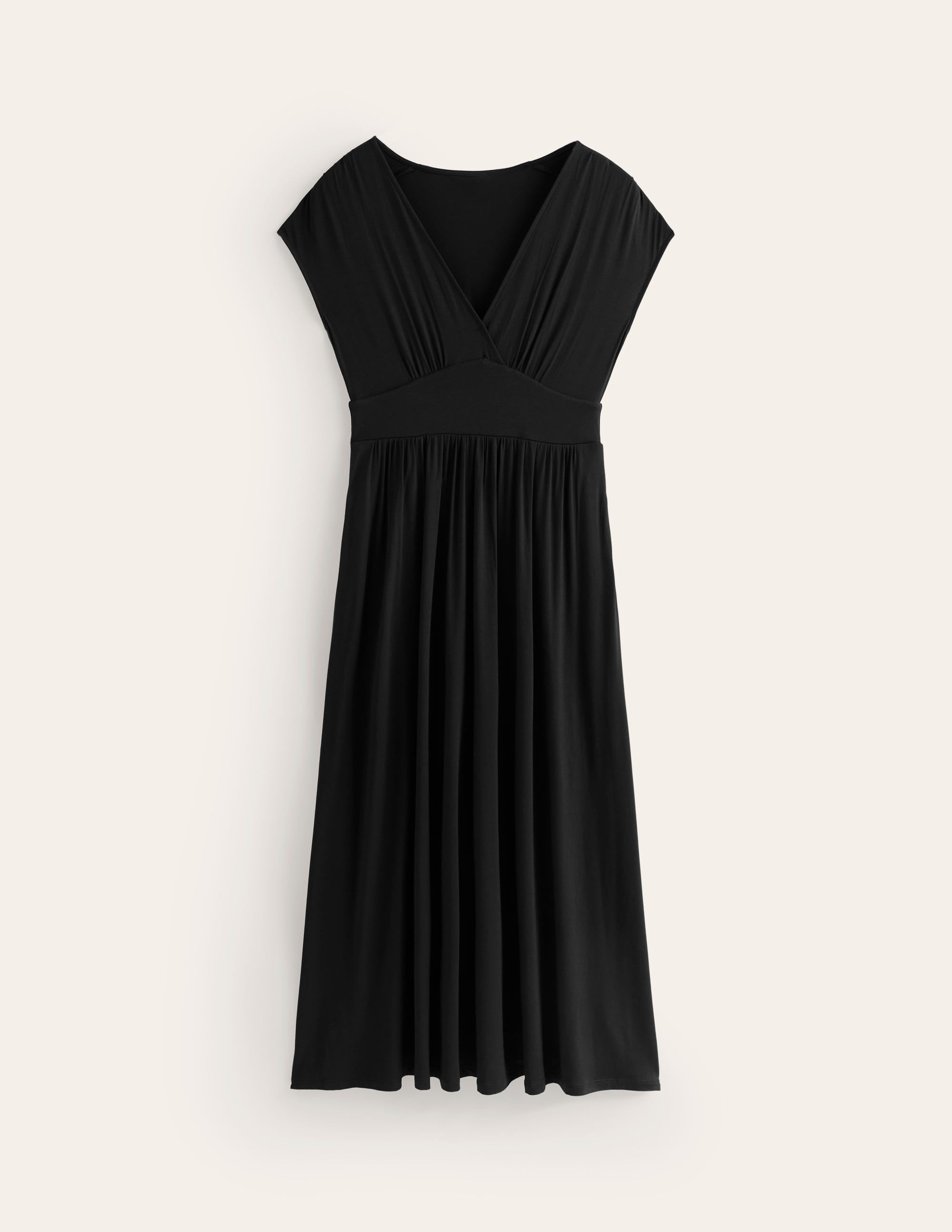Vanessa Maxi-Wickelkleid aus Jersey-Schwarz - Image 5