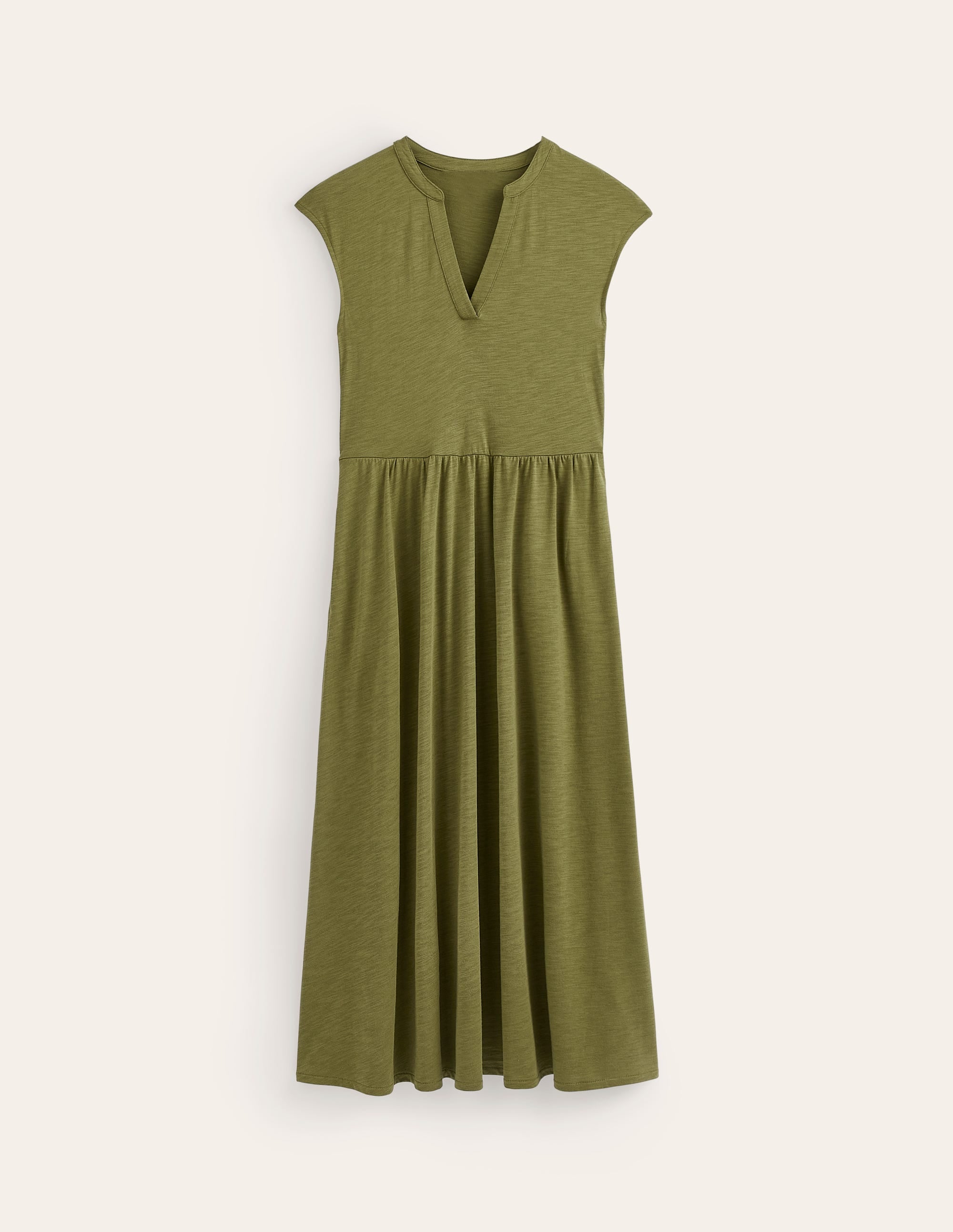 Chloe Jersey-Midikleid mit gekerbtem Ausschnitt-Eintagsfliege - Image 5