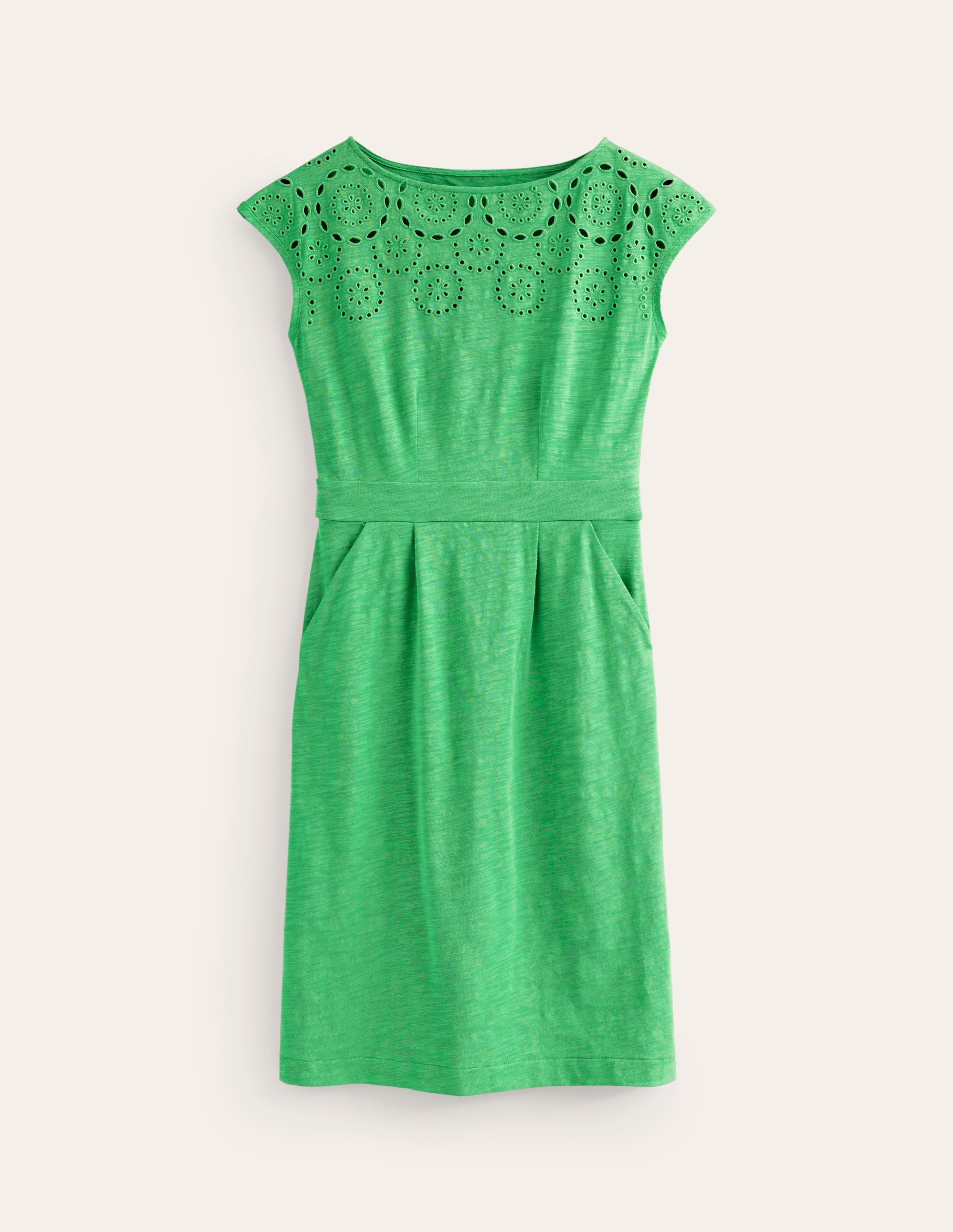 Florrie Kleid mit Lochstickerei-Black - Image 5