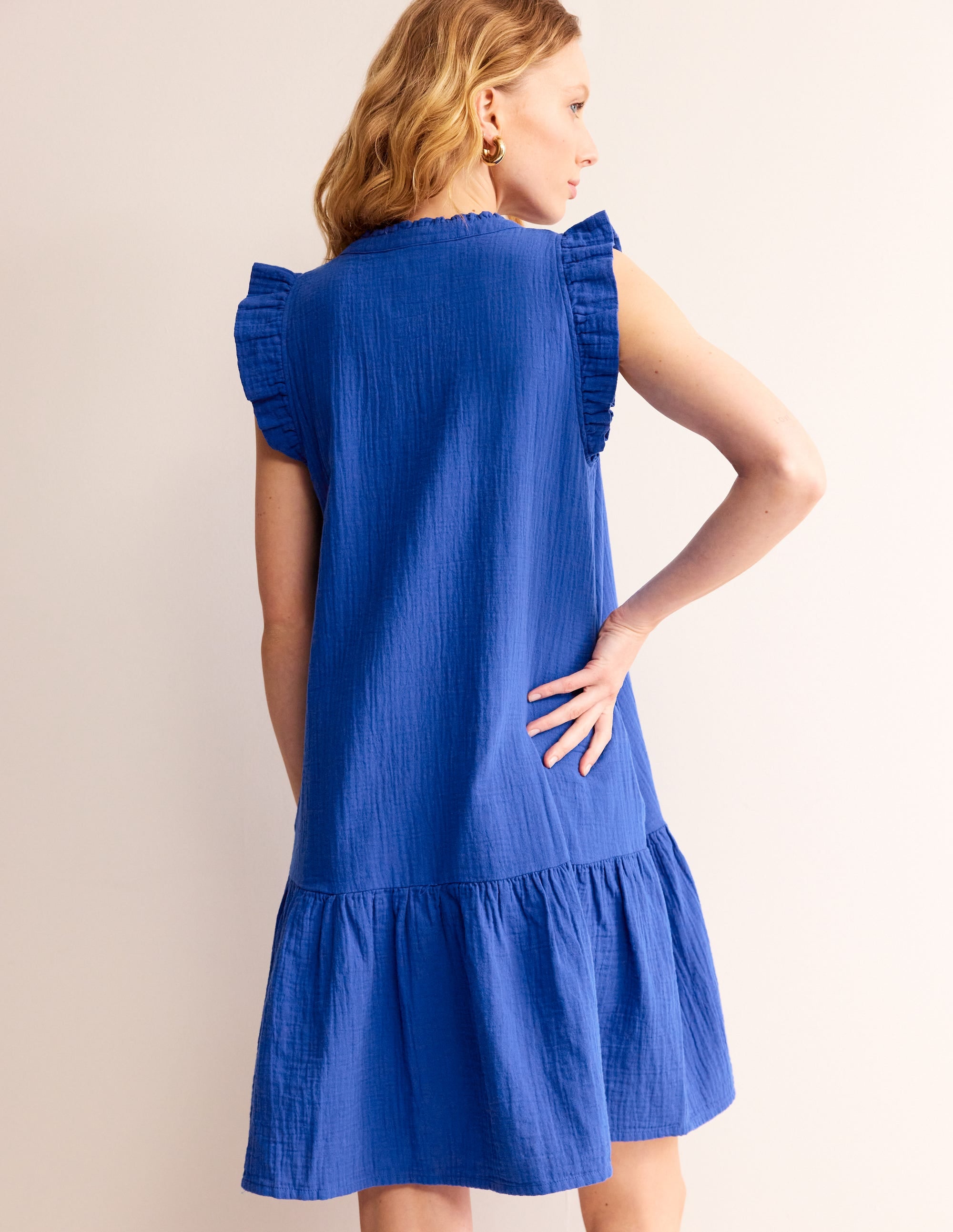 Daisy Kurzes Doppeltuch-Kleid-Beacon - Image 4