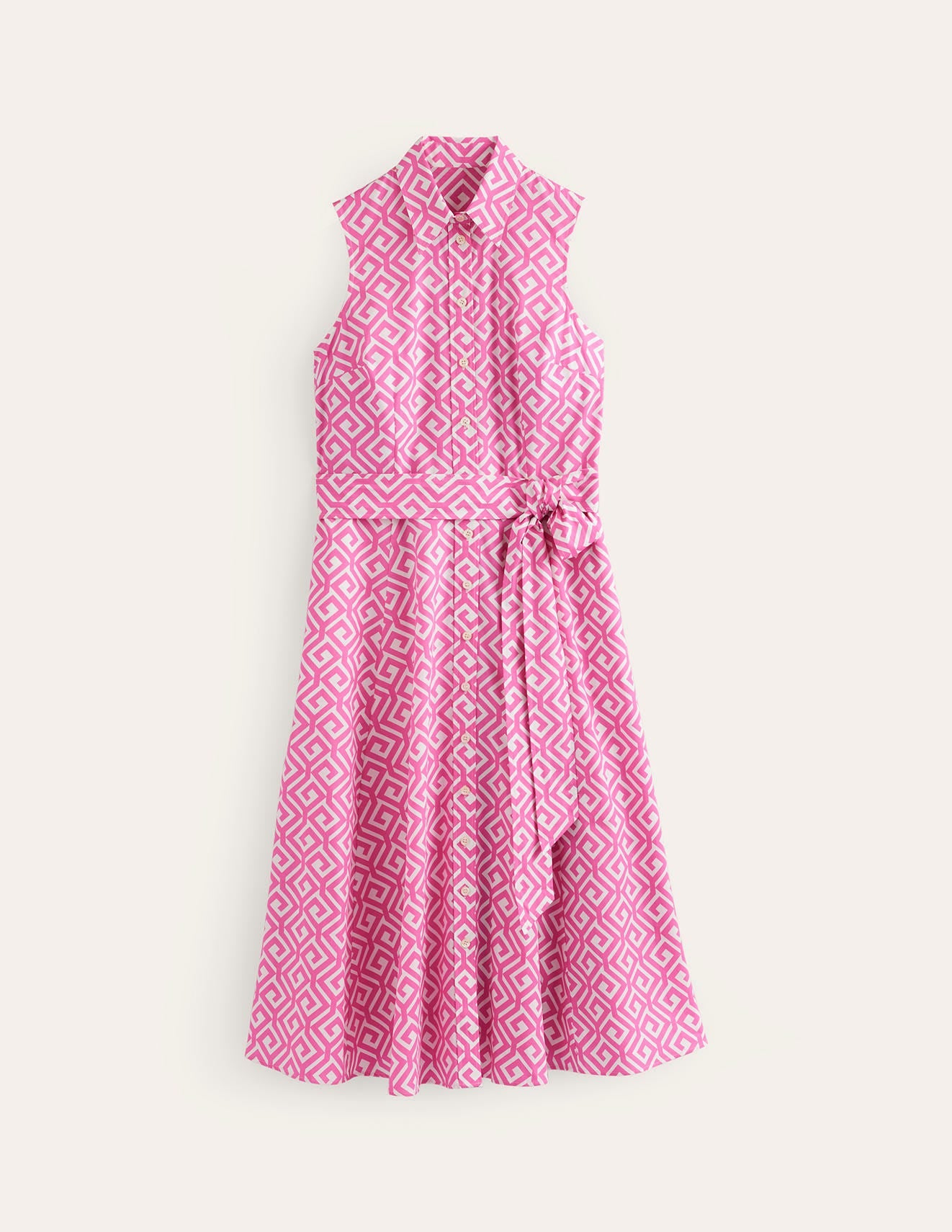 Amy Ärmelloses Hemdblusenkleid-Pink Power, Labyrinth - Image 5