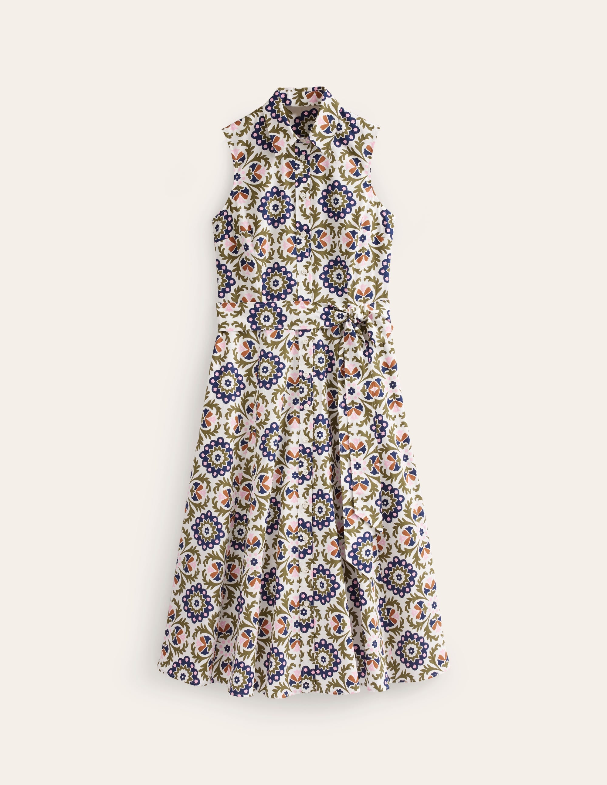 Robe-chemise Amy sans manches-Éphémère, motif Mosaic Bloom - Image 5