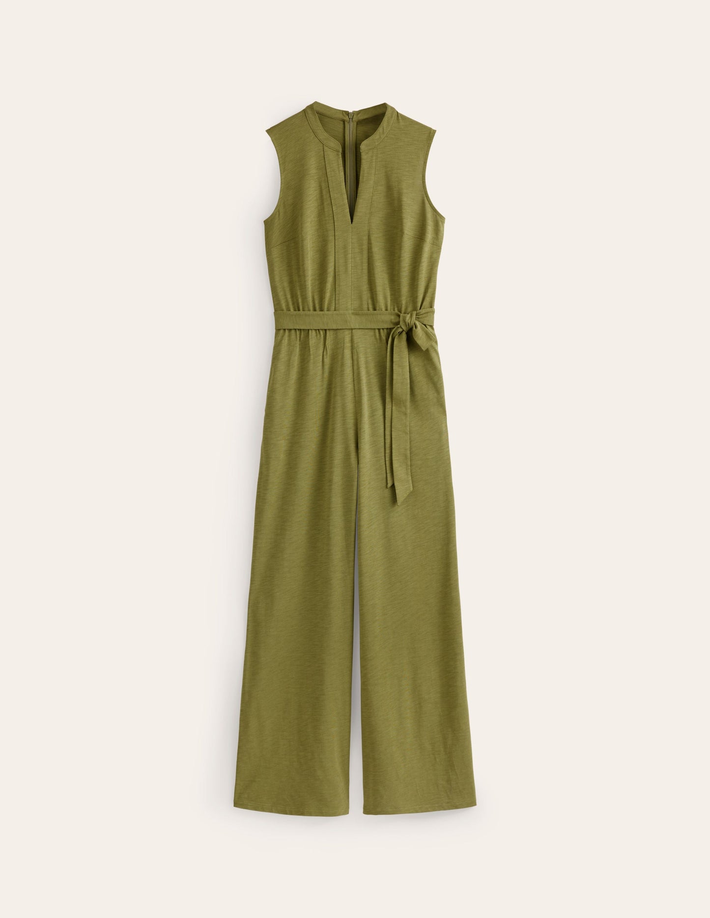 Naomi Jersey-Jumpsuit mit gekerbtem Ausschnitt-Eintagsfliege