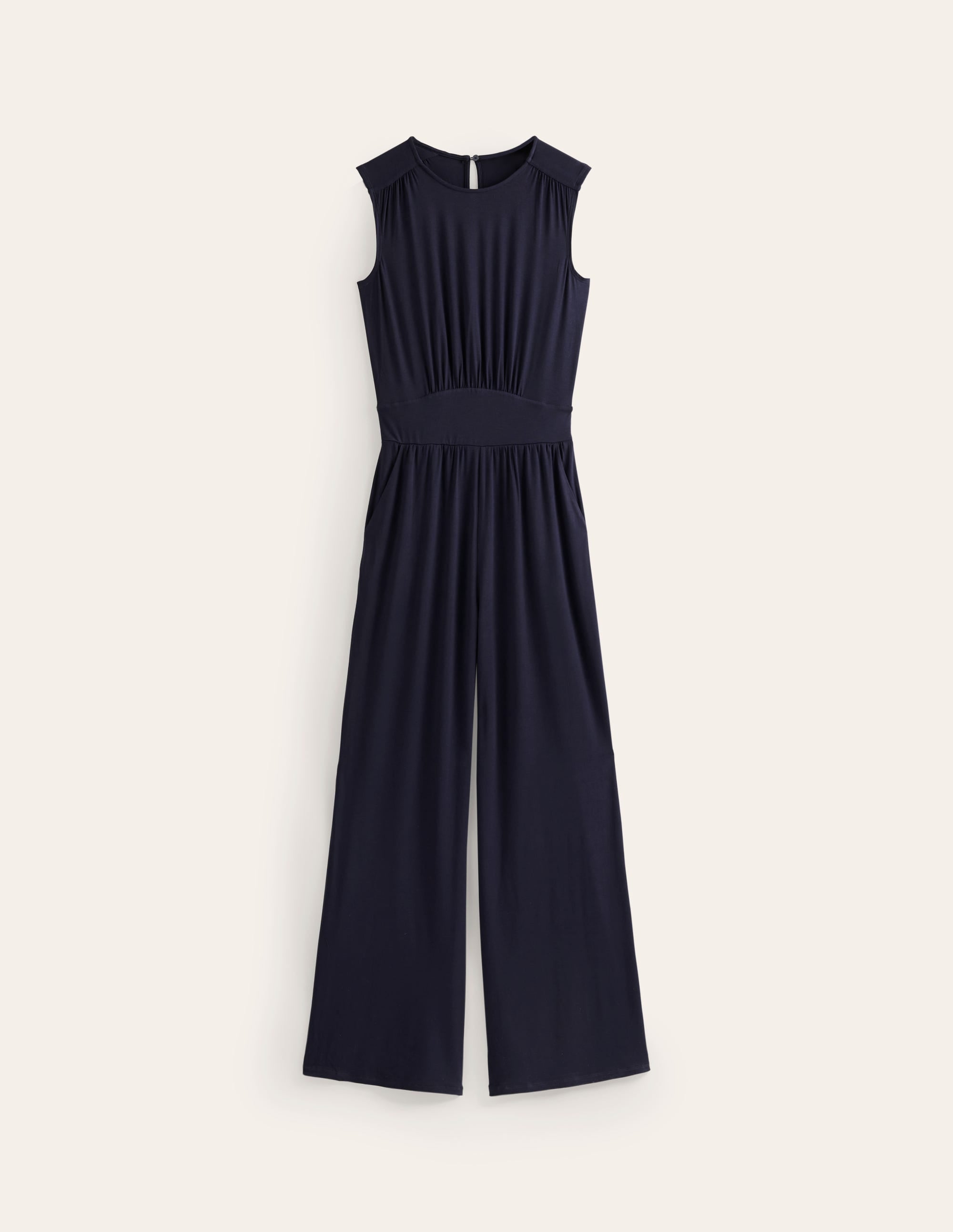 Thea Jumpsuit aus Jersey-Aqua Marine Marl - Image 5