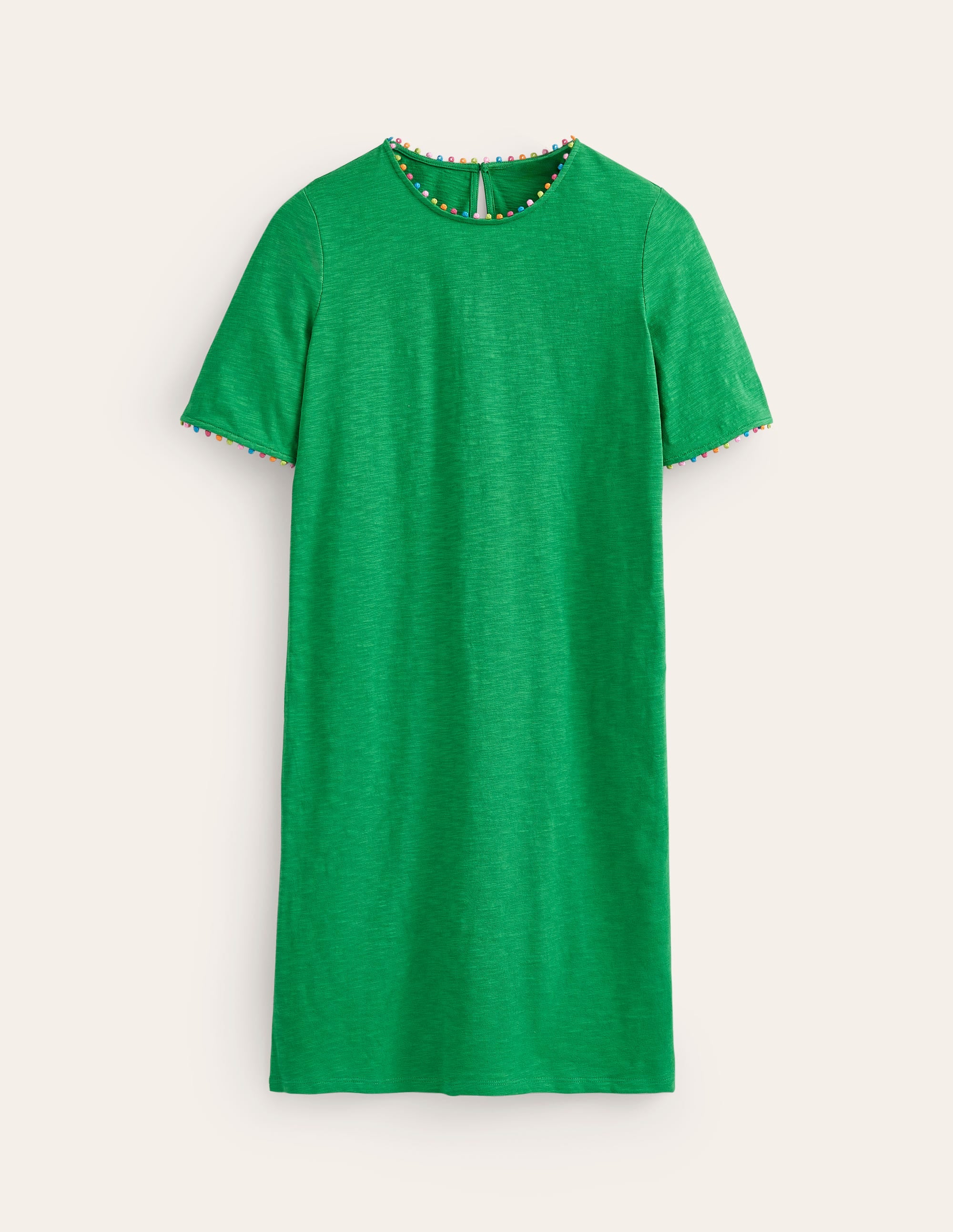 Robe Ali à pompons-Vert tambourin - Image 5