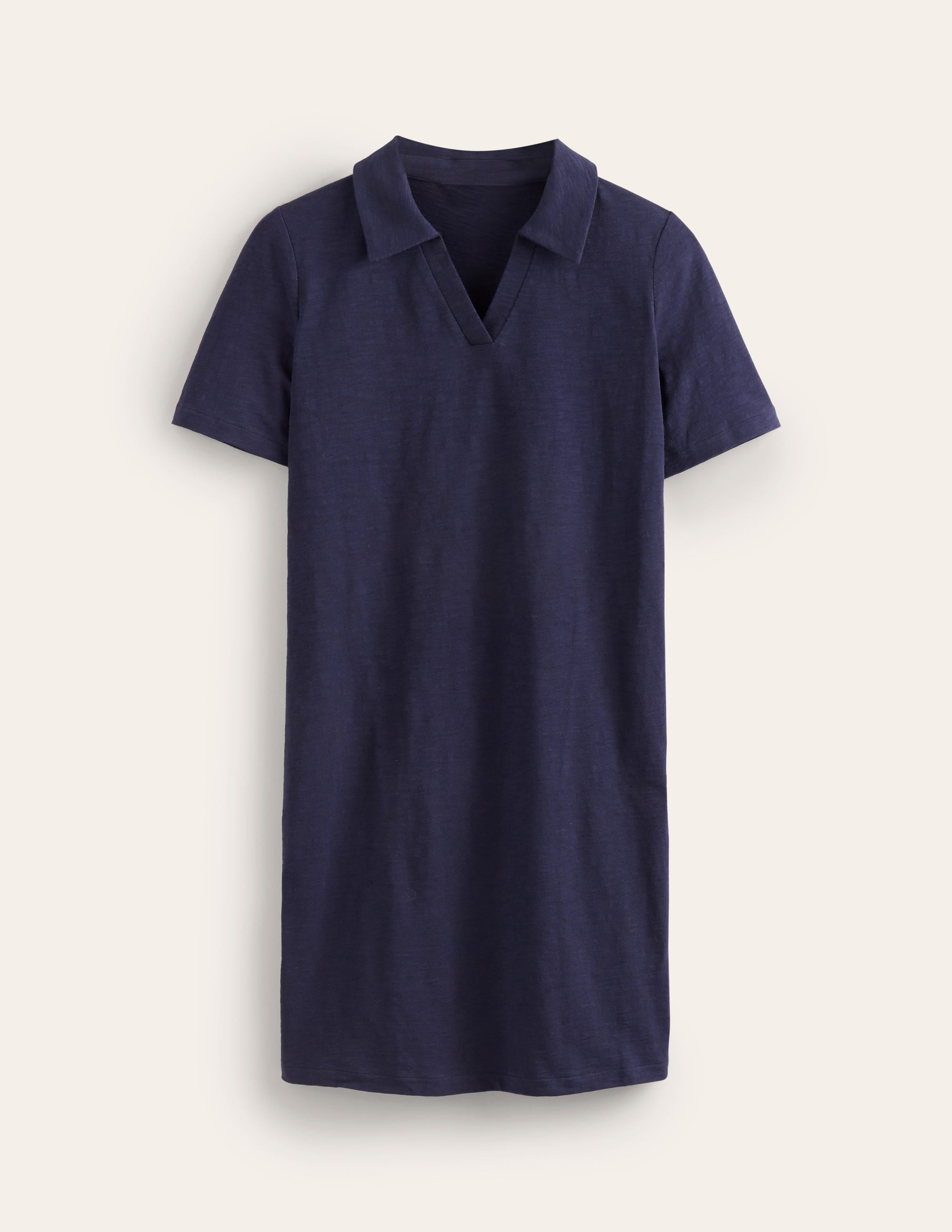 Ingrid Polokleid aus Baumwolle-Aqua Marine Marl - Image 5
