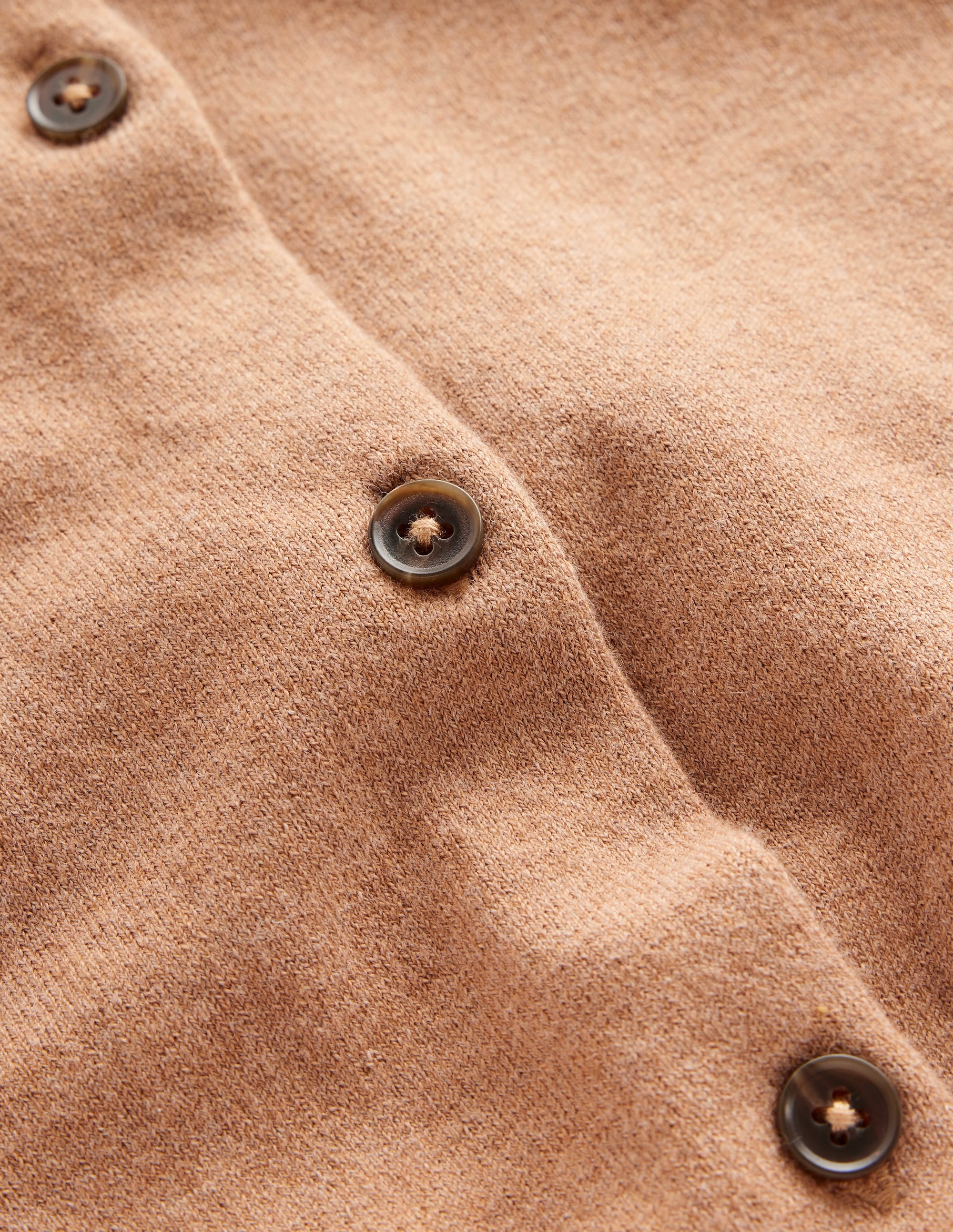 Cardigan Catriona en coton-Camel chiné - Image 6