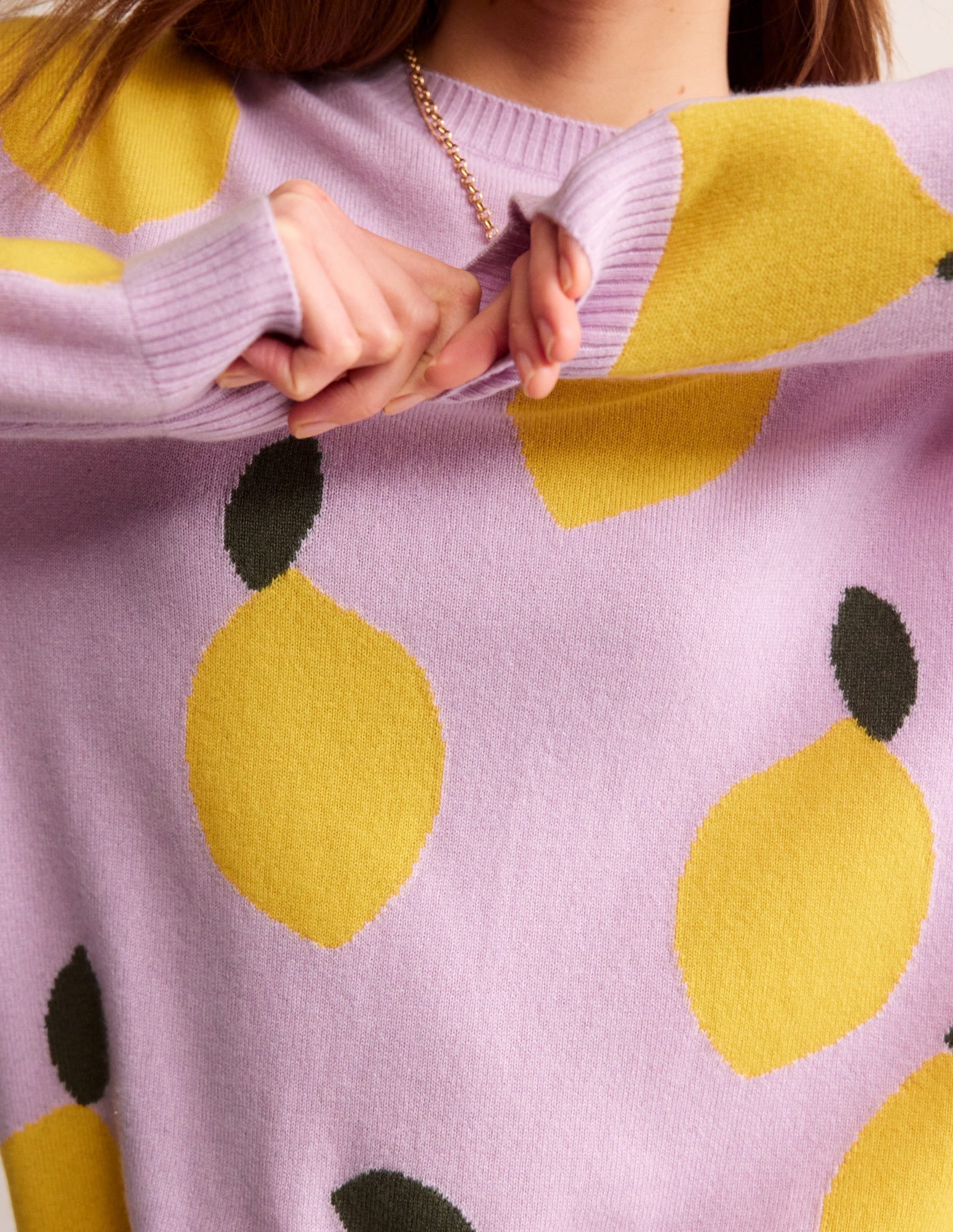 Lydia Kaschmirpullover-Mauve Dunst, Zitronen-3