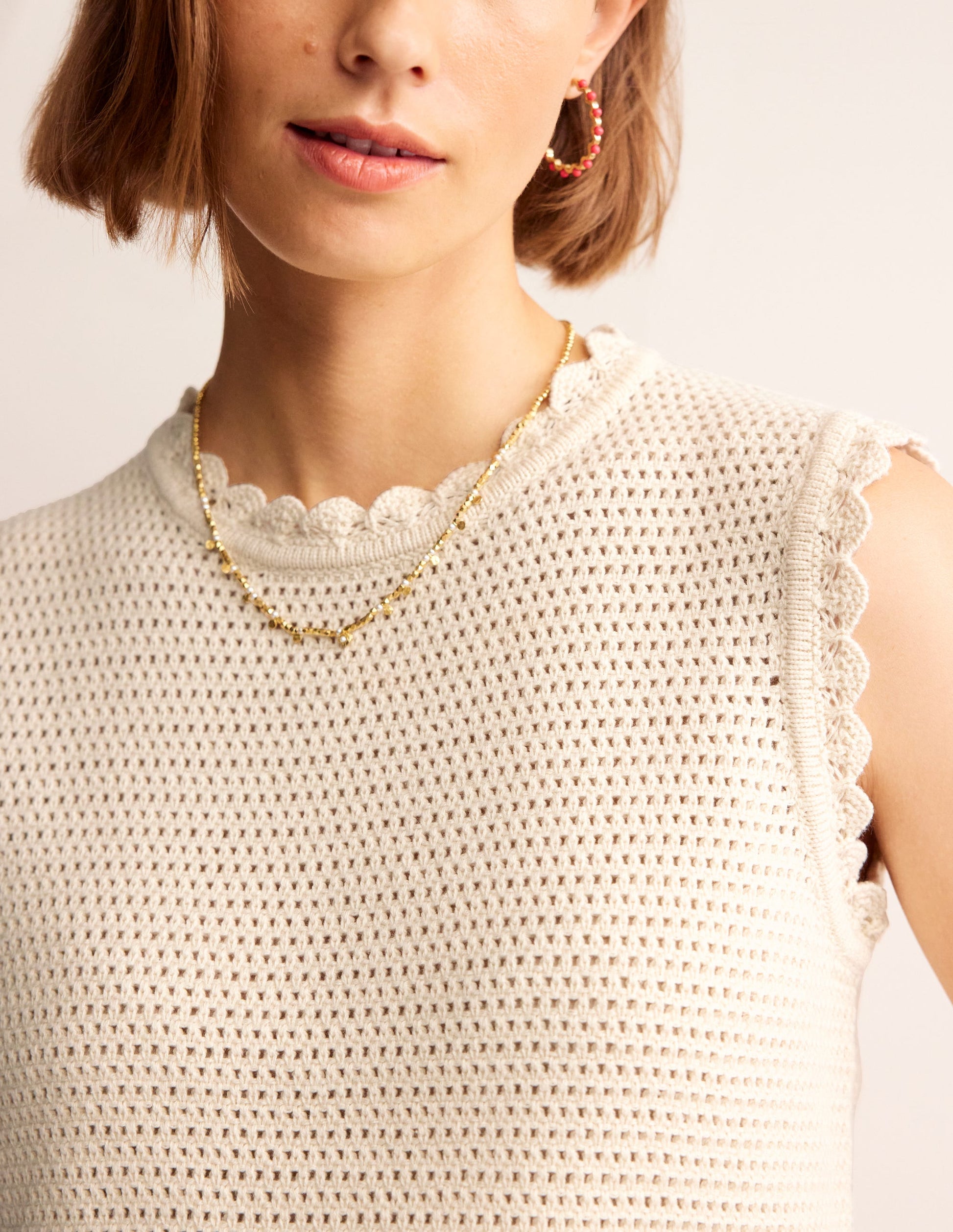 Textured Scallop Tank-Warm Ivory-2